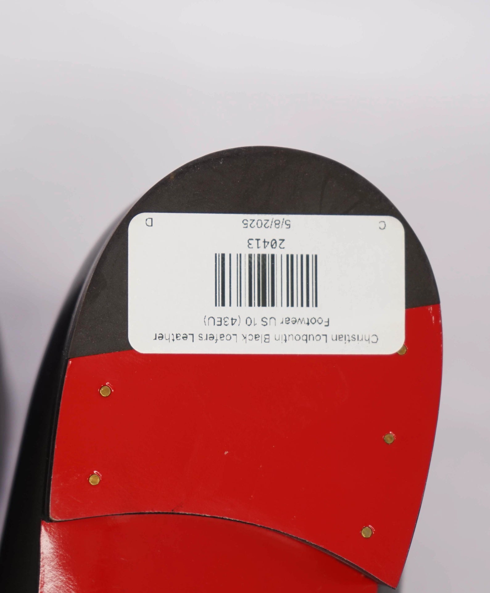$1,050 CHRISTIAN LOUBOUTIN - * Dandelion* Black Leather Loafers US 10 (43EU)