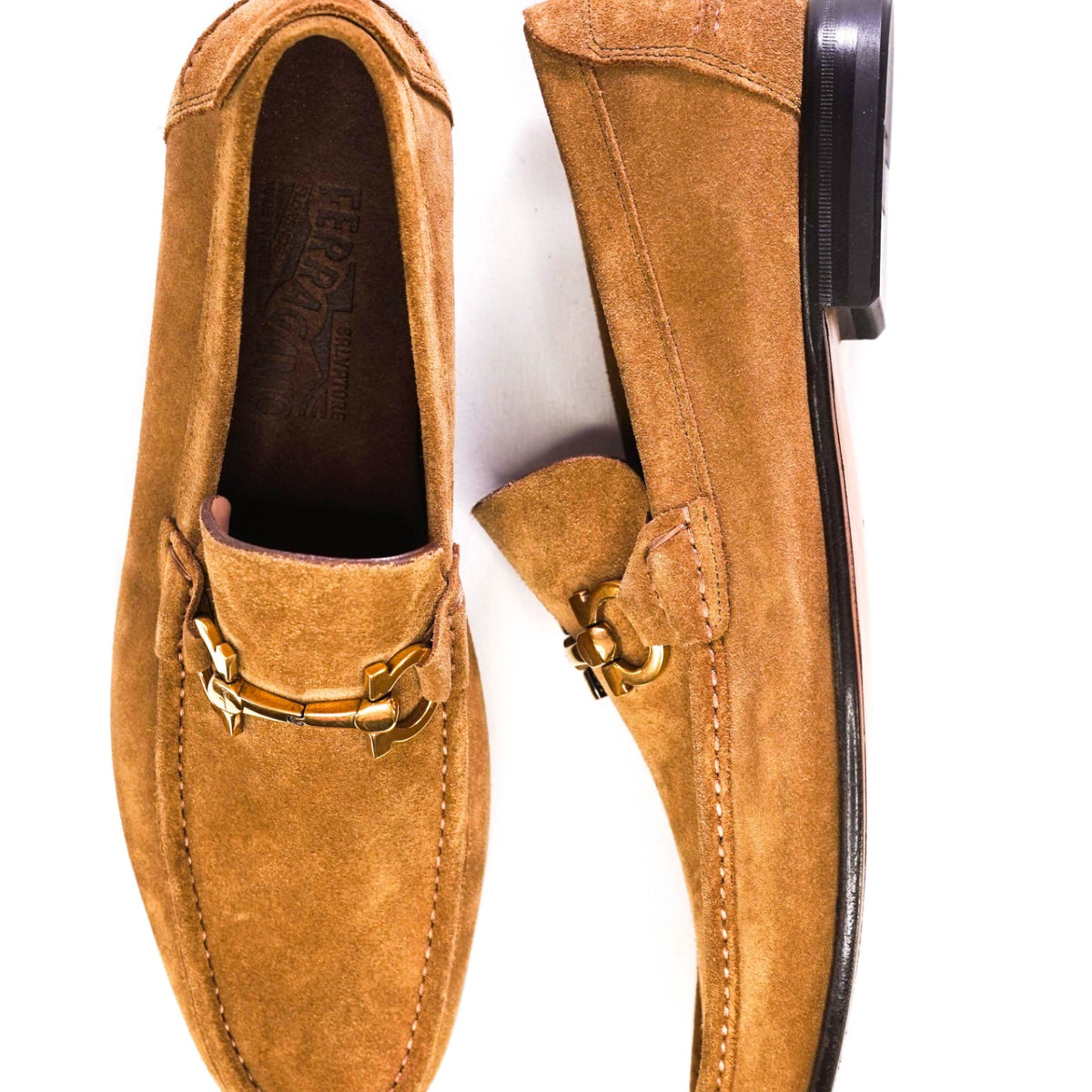 Ferragamo Loafers suede 8D size $850 Salvatore Ferragamo  main image 4