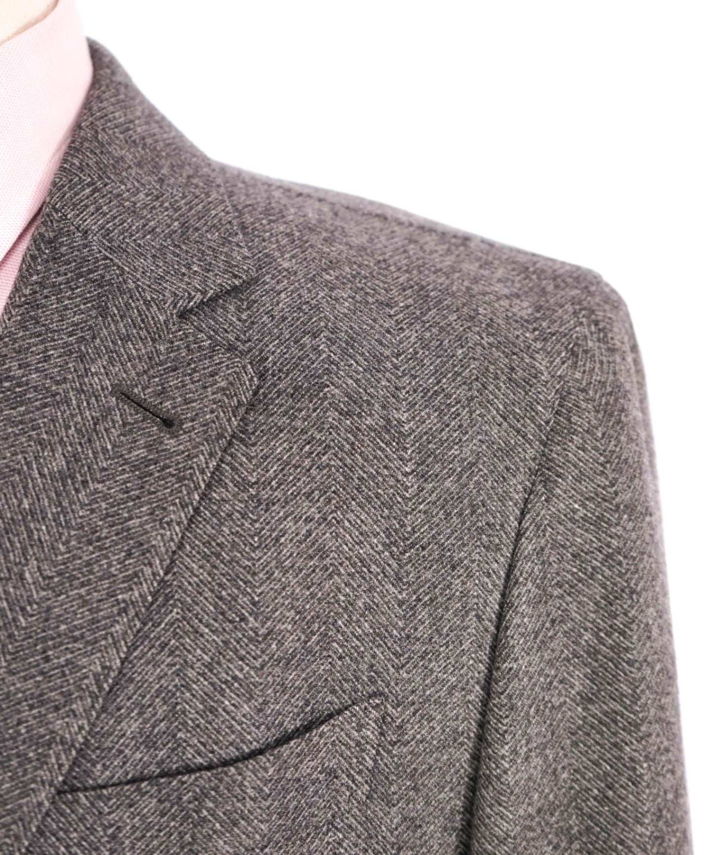 $3,295 Ermenegildo Zegna Trofeo Grey Wool/Cashmere SUEDE Blazer 44R