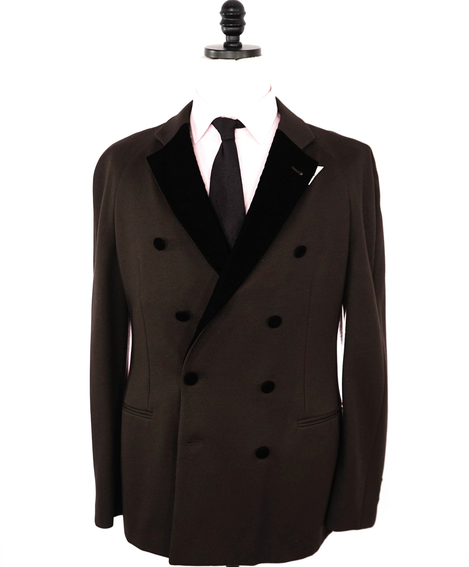Giorgio Armani "Raglan" Brown Double breasted Velvet Dinner Jacket Blazer 42R