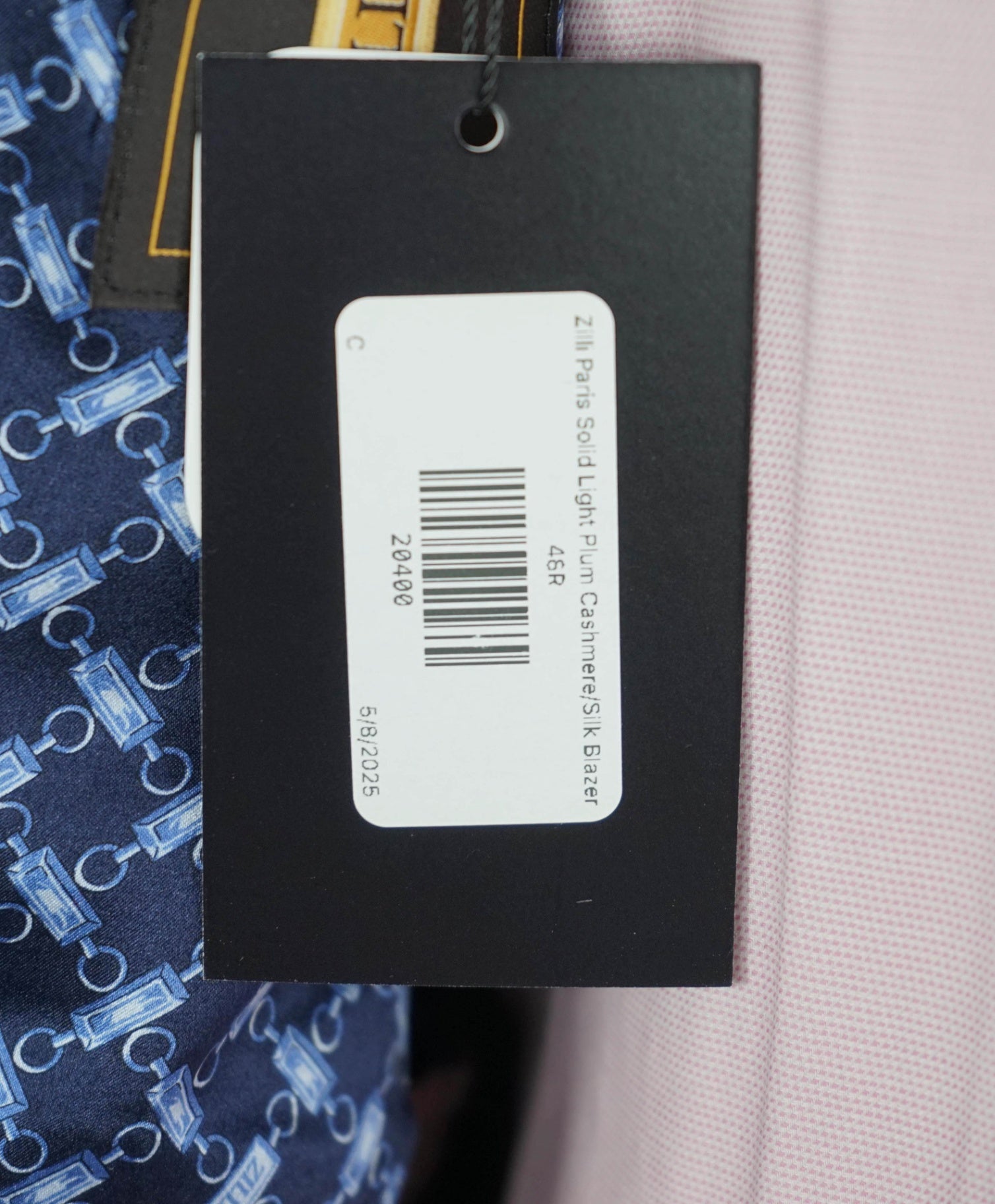 $5,900 ZILLI PARIS Pastel Pink "PURE CASHMERE" Blazer 48R