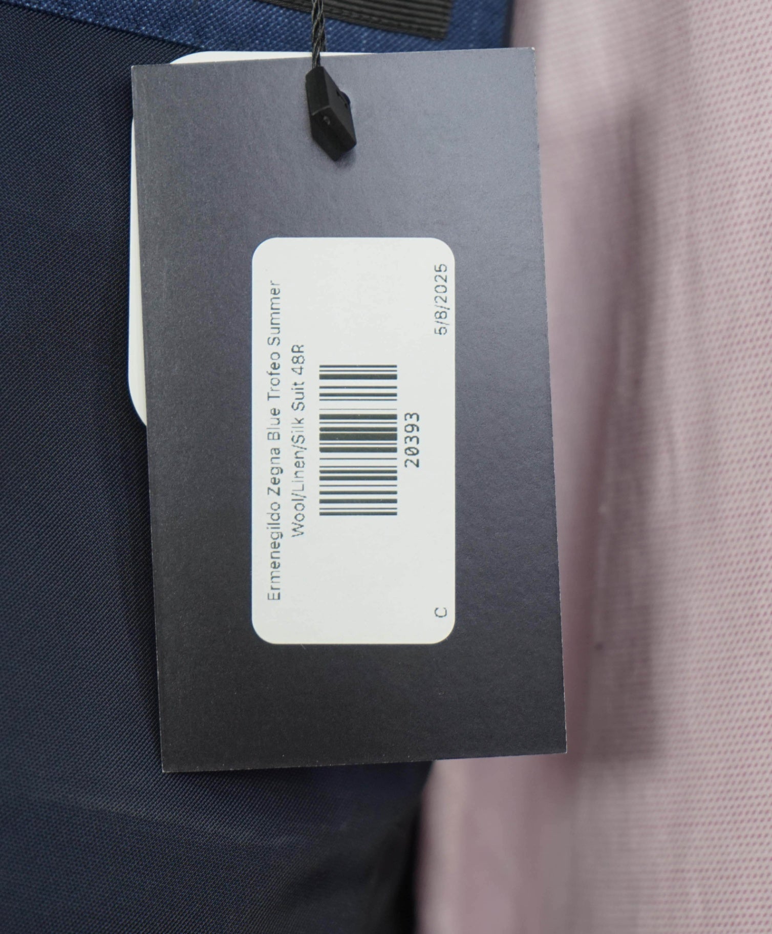 $4,390 Ermenegildo Zegna Blue "Trofeo Summer" Wool/Linen/Silk Suit 48R