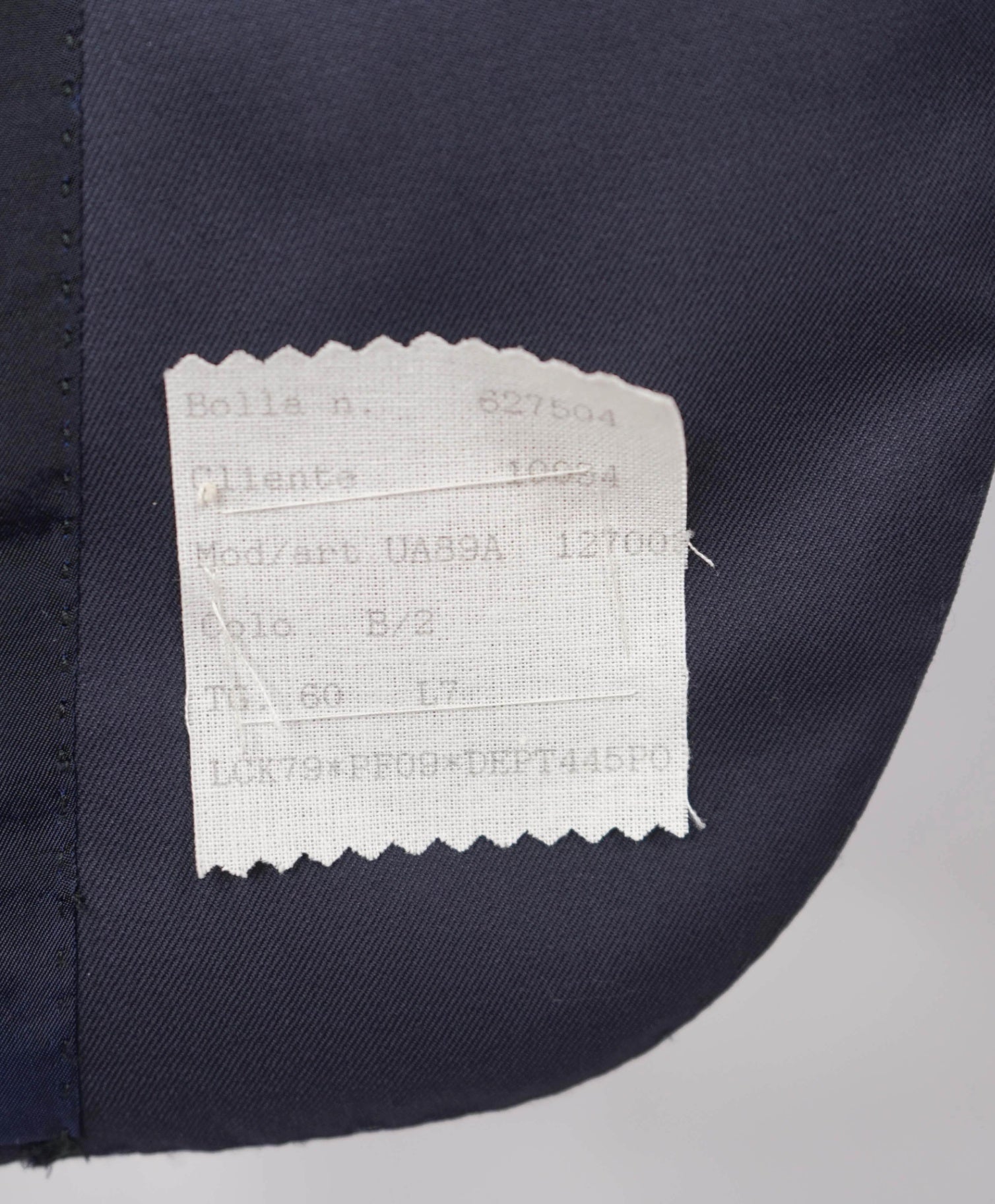 $9,500 KITON Solid Navy Wool Suit 50L