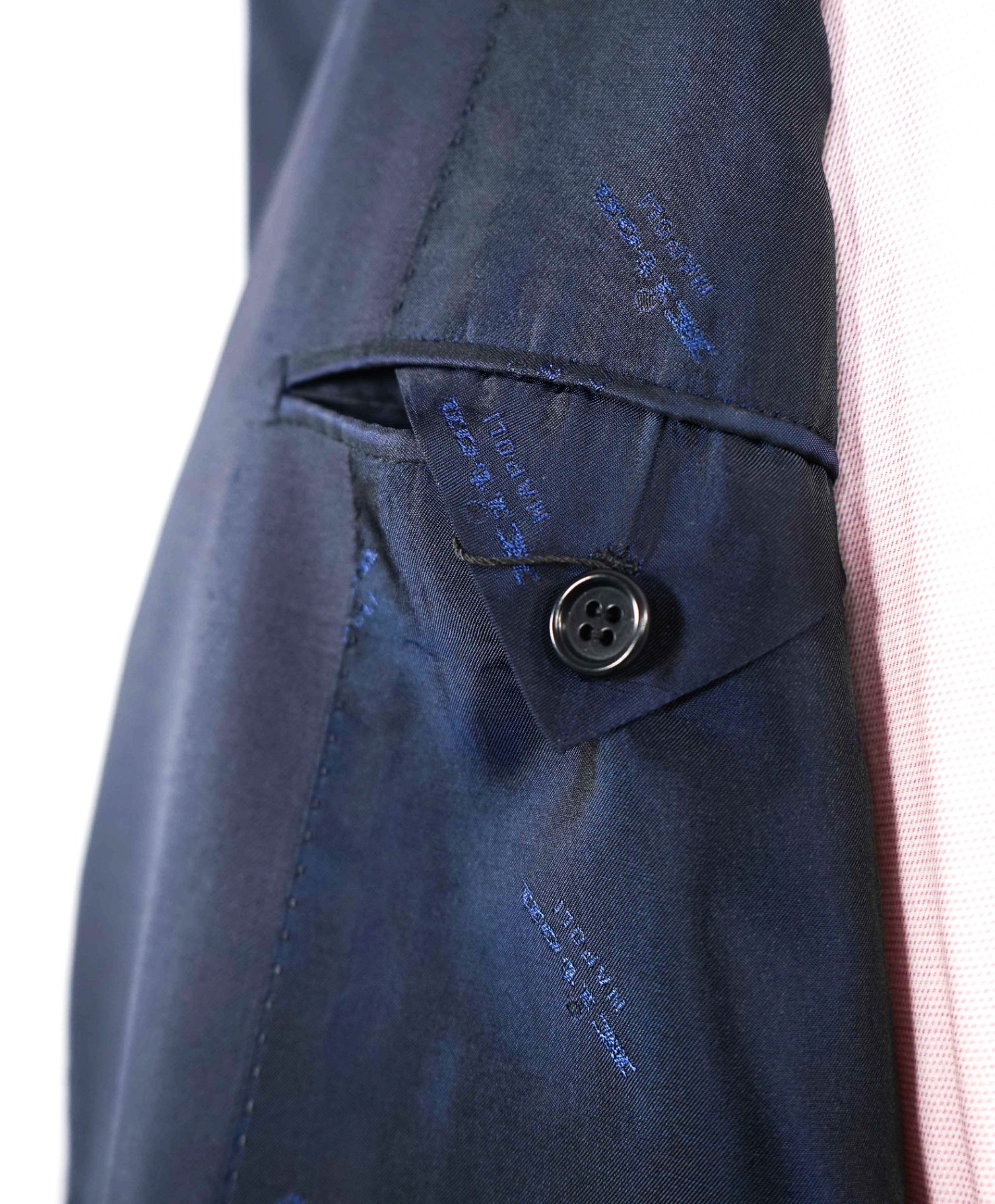 $9,500 KITON Solid Navy Wool Suit 50L