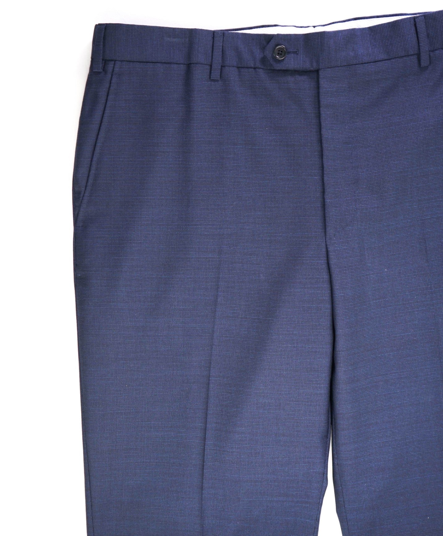 $400 Saks Fifth Avenue Navy Micro check Wool Pants 38W