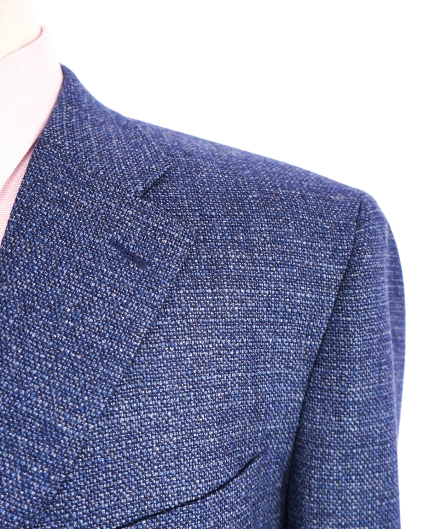 $1,495 Canali Blue Birdseye Classic Wool Blazer 50R