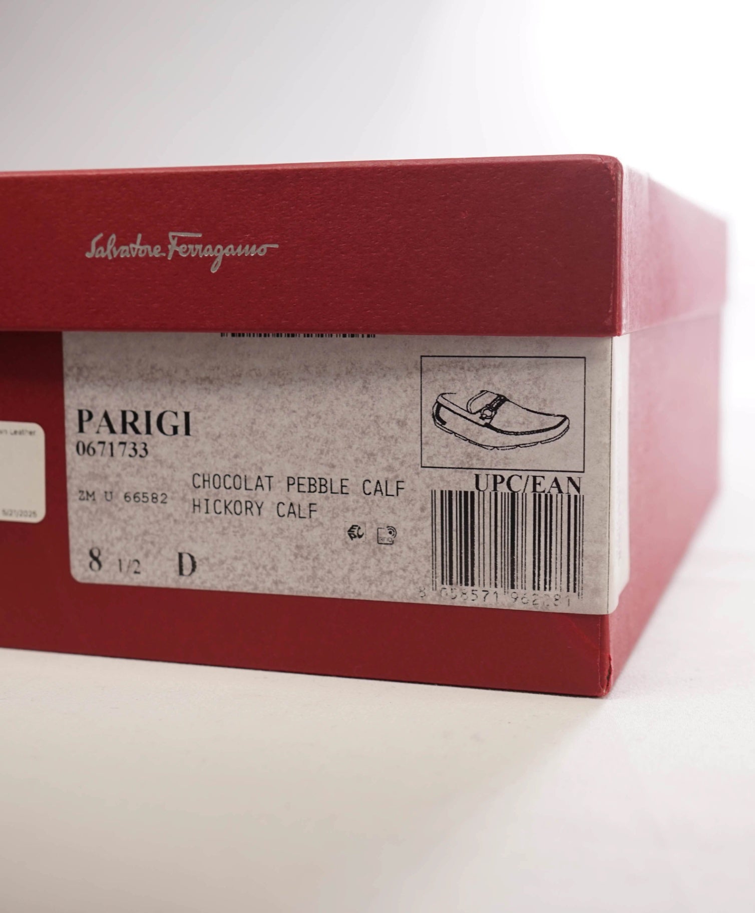 $800 Salvatore Ferragamo "PARIGI" Brown Leather Footwear US 8.5D