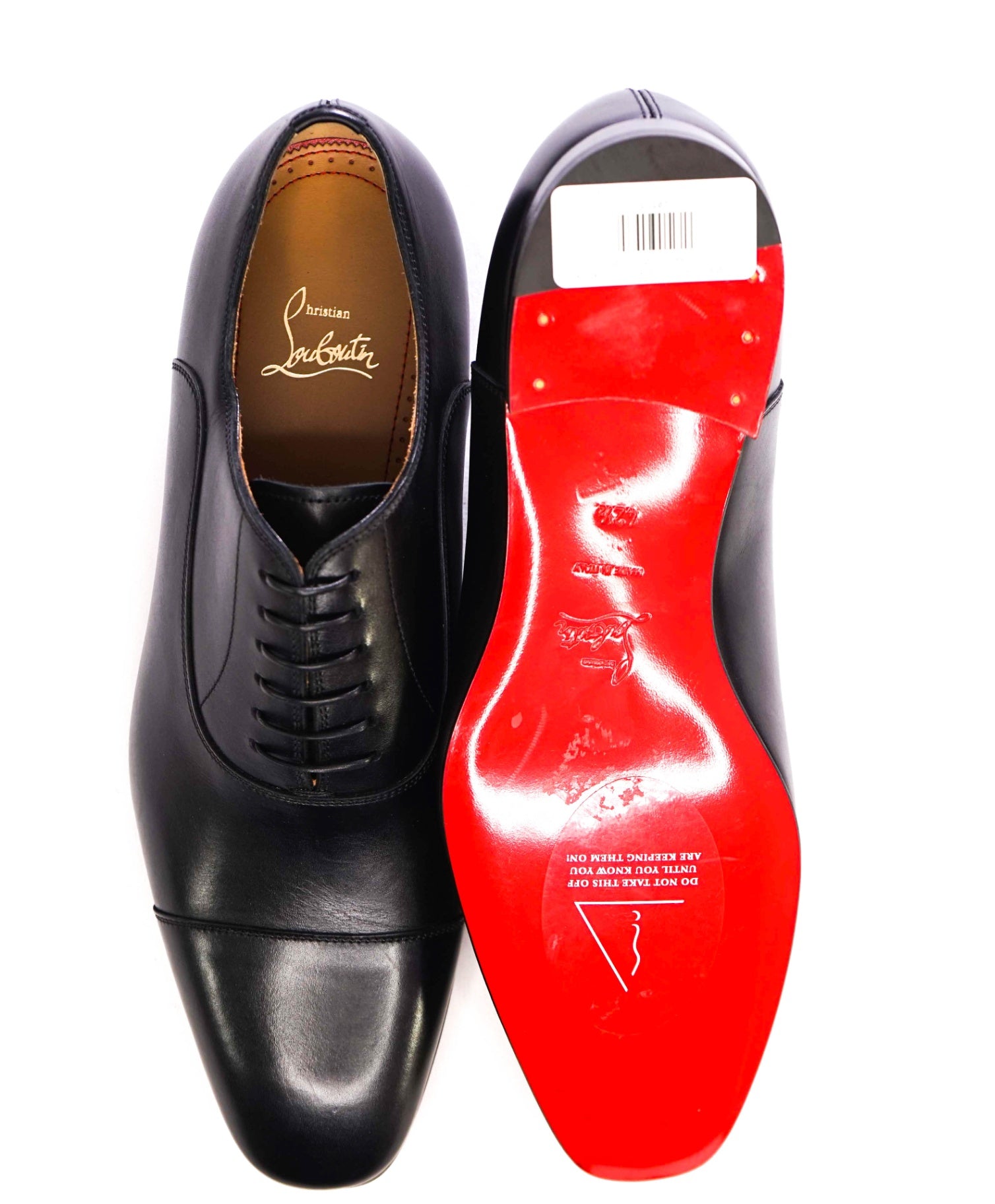 $1,050 CHRISTIAN LOUBOUTIN - *GREGGO* Black Oxfords US 9.5 (42.5 EU)