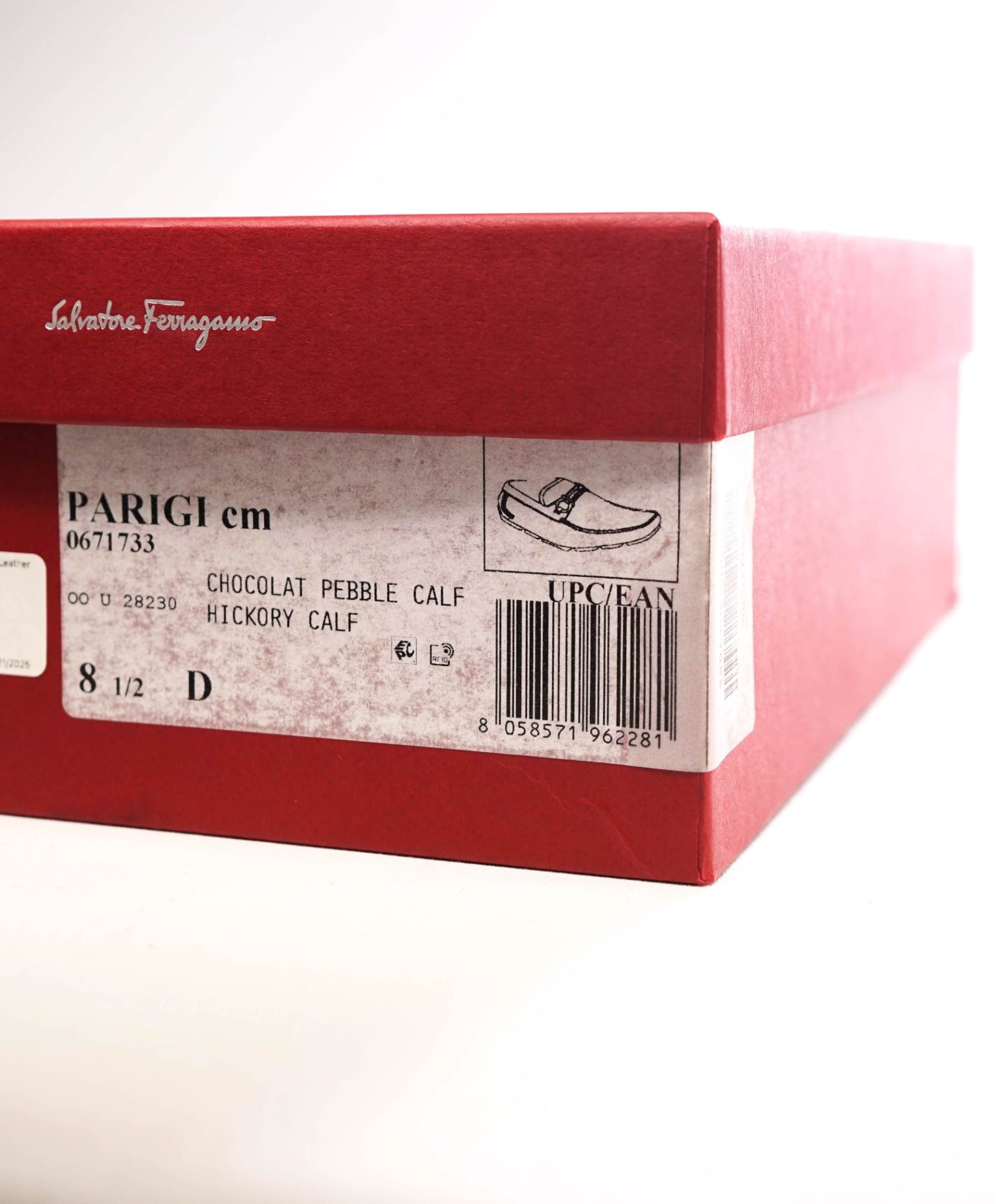 $800 Salvatore Ferragamo "PARIGI" Brown Leather Footwear US 8.5D