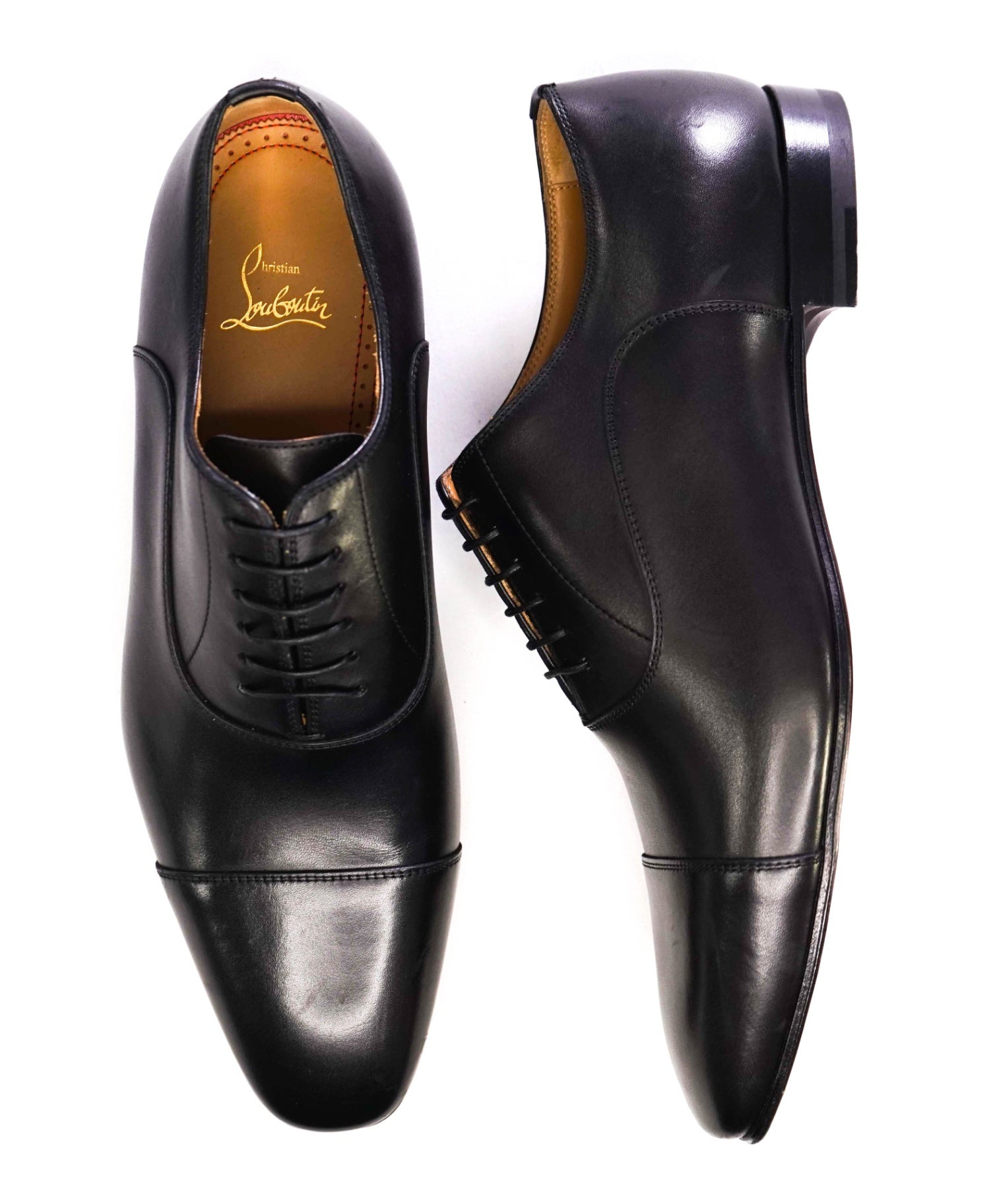 $1,050 CHRISTIAN LOUBOUTIN - *GREGGO* Black Oxfords US 10.5 (43.5EU)
