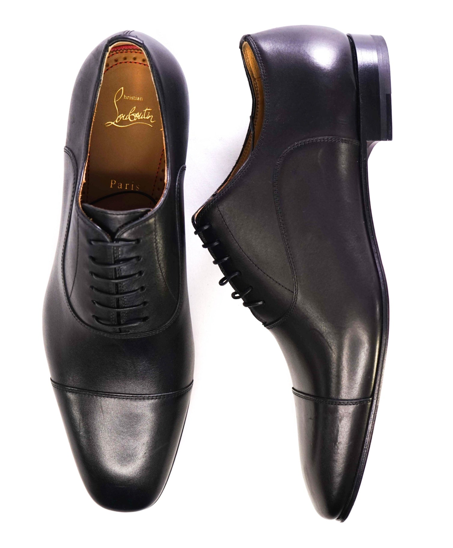 $1,050 CHRISTIAN LOUBOUTIN - *GREGGO* Black Oxfords US 10.5 (43.5EU)