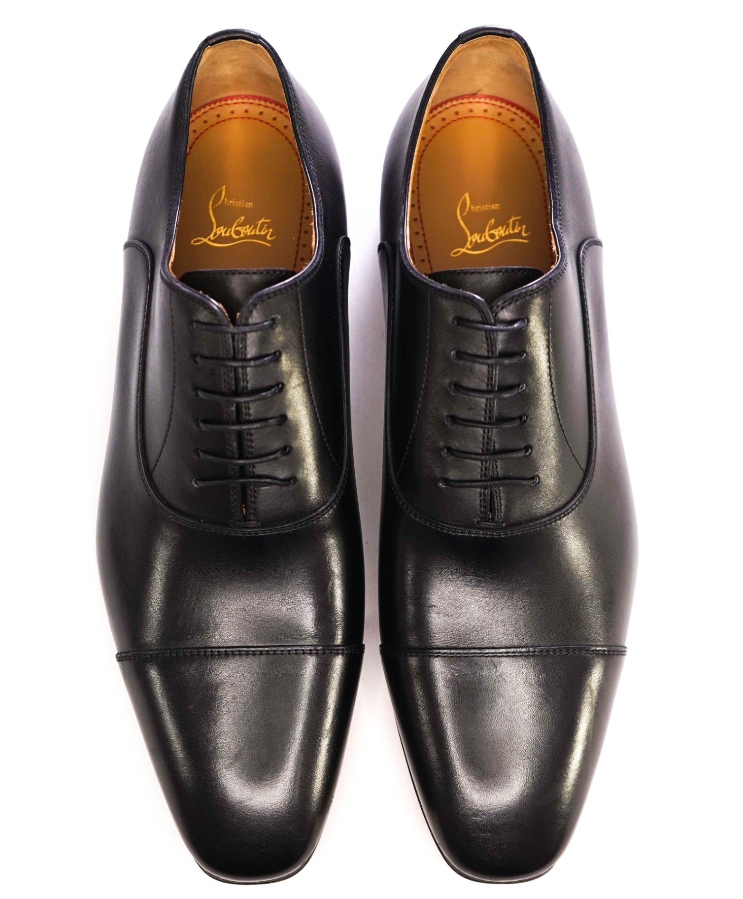 $1,050 CHRISTIAN LOUBOUTIN - *GREGGO* Black Oxfords US 10.5 (43.5EU)