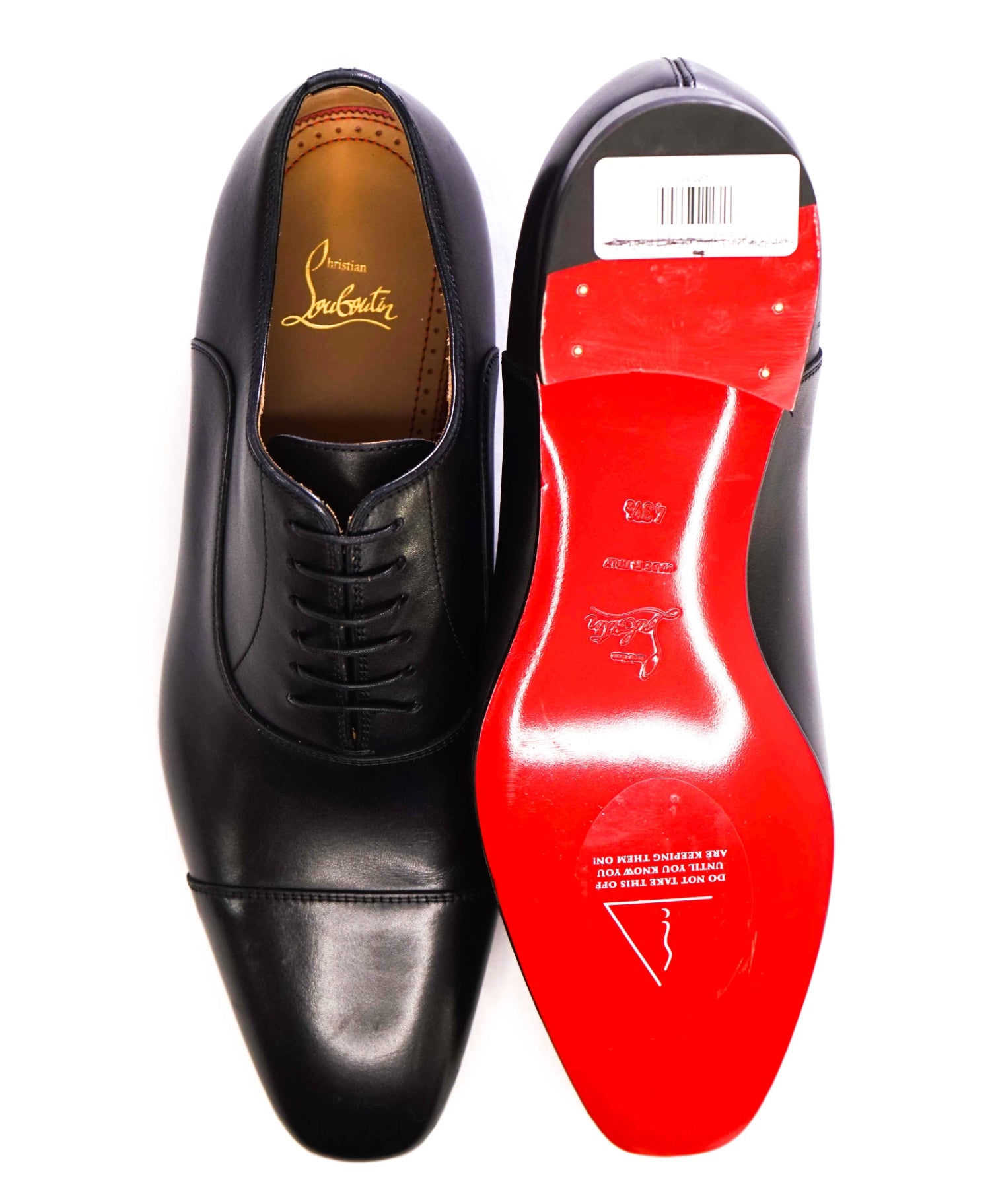 $1,050 CHRISTIAN LOUBOUTIN - *GREGGO* Black Oxfords US 10.5 (43.5EU)
