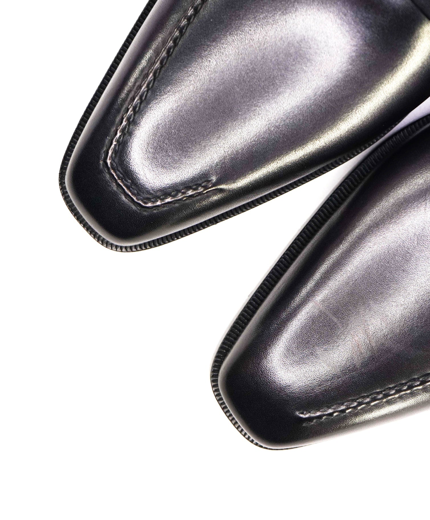 $2,480 Berluti "ANDY" Gray/Back Patina Leather Loafers 11.5 US (10.5UK)