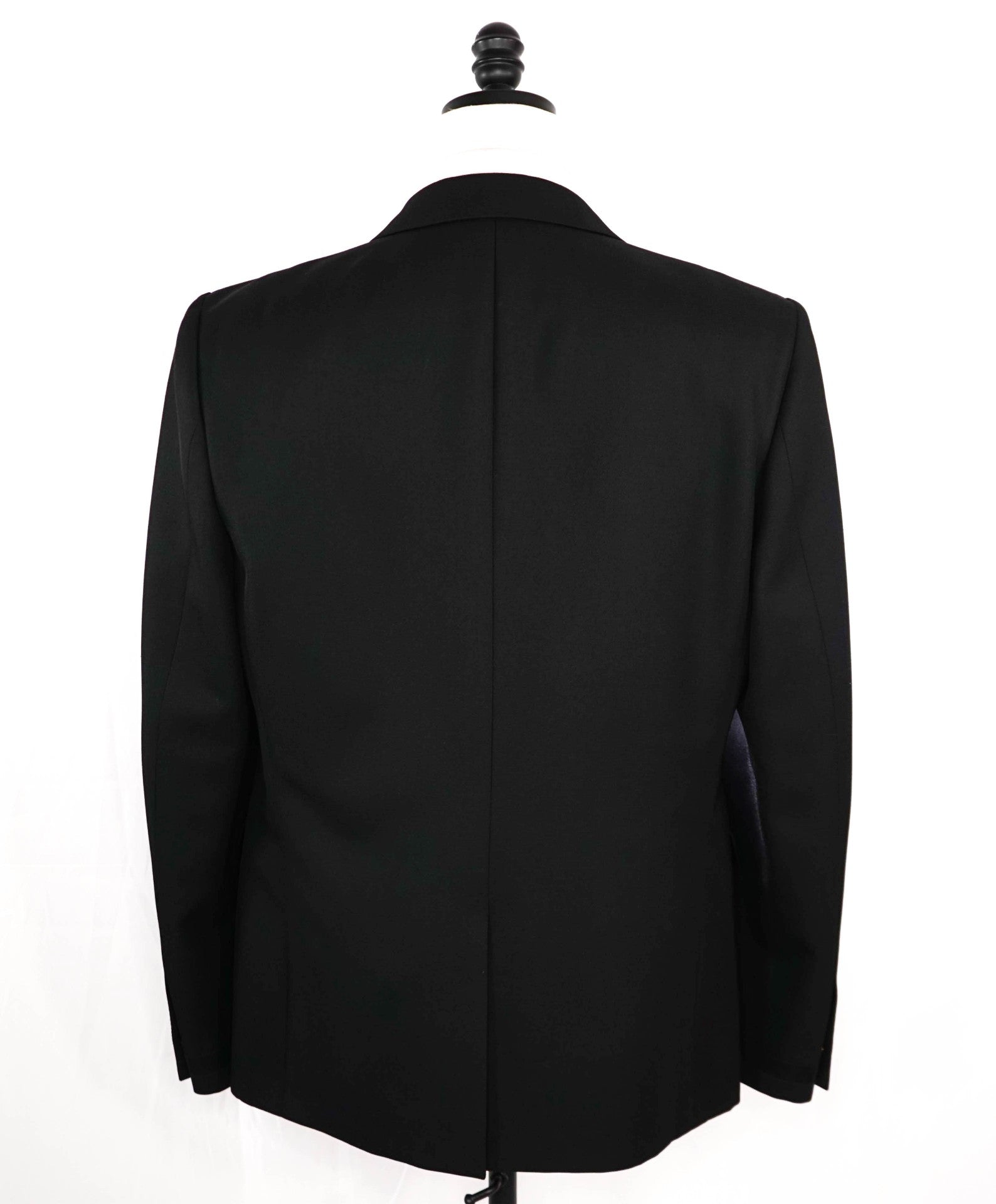 $2,495 FENDI Solid Black LOGO TAPE Blazer 42