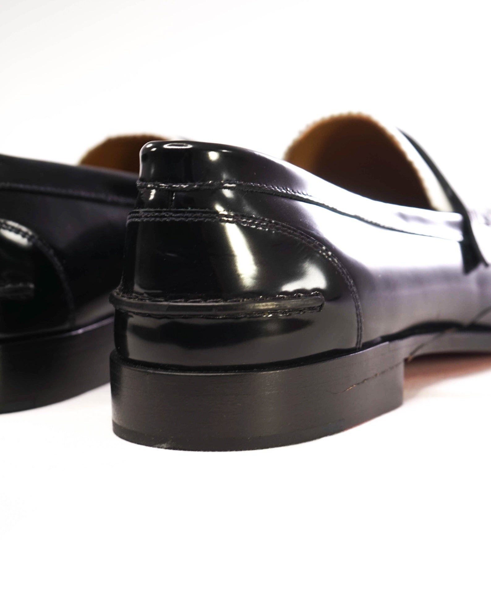 $1,145 CHRISTIAN LOUBOUTIN - *PENNY* Black/White Loafers US 12.5 (45.5EU)