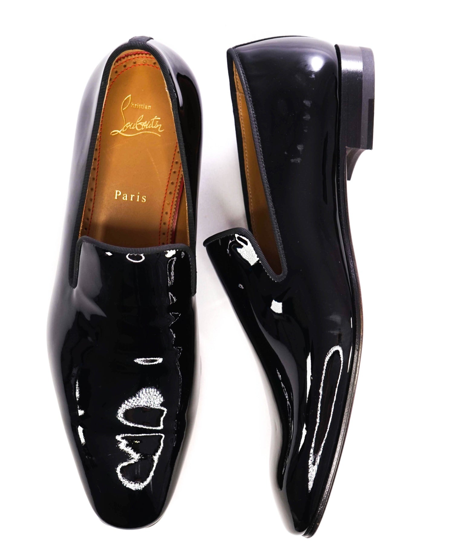 $1,050 CHRISTIAN LOUBOUTIN - *Dandelion* Patent Leather Loafers US 9 (42EU)