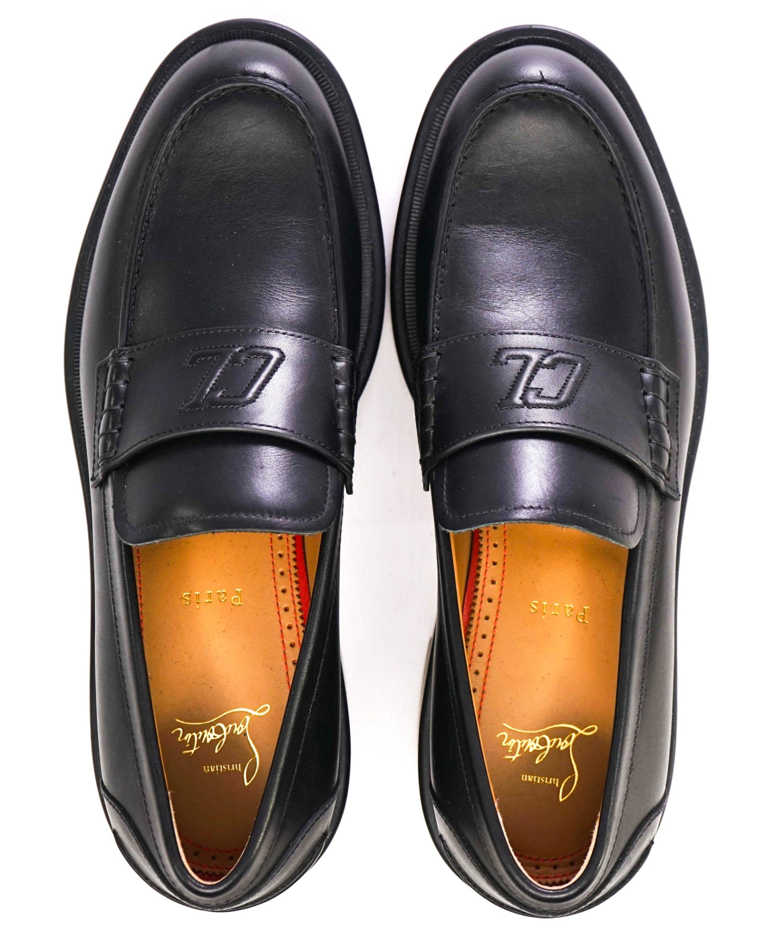 $1,095 Christian Louboutin "URBINO" Mock Braid Loafers US 8 (41EU)