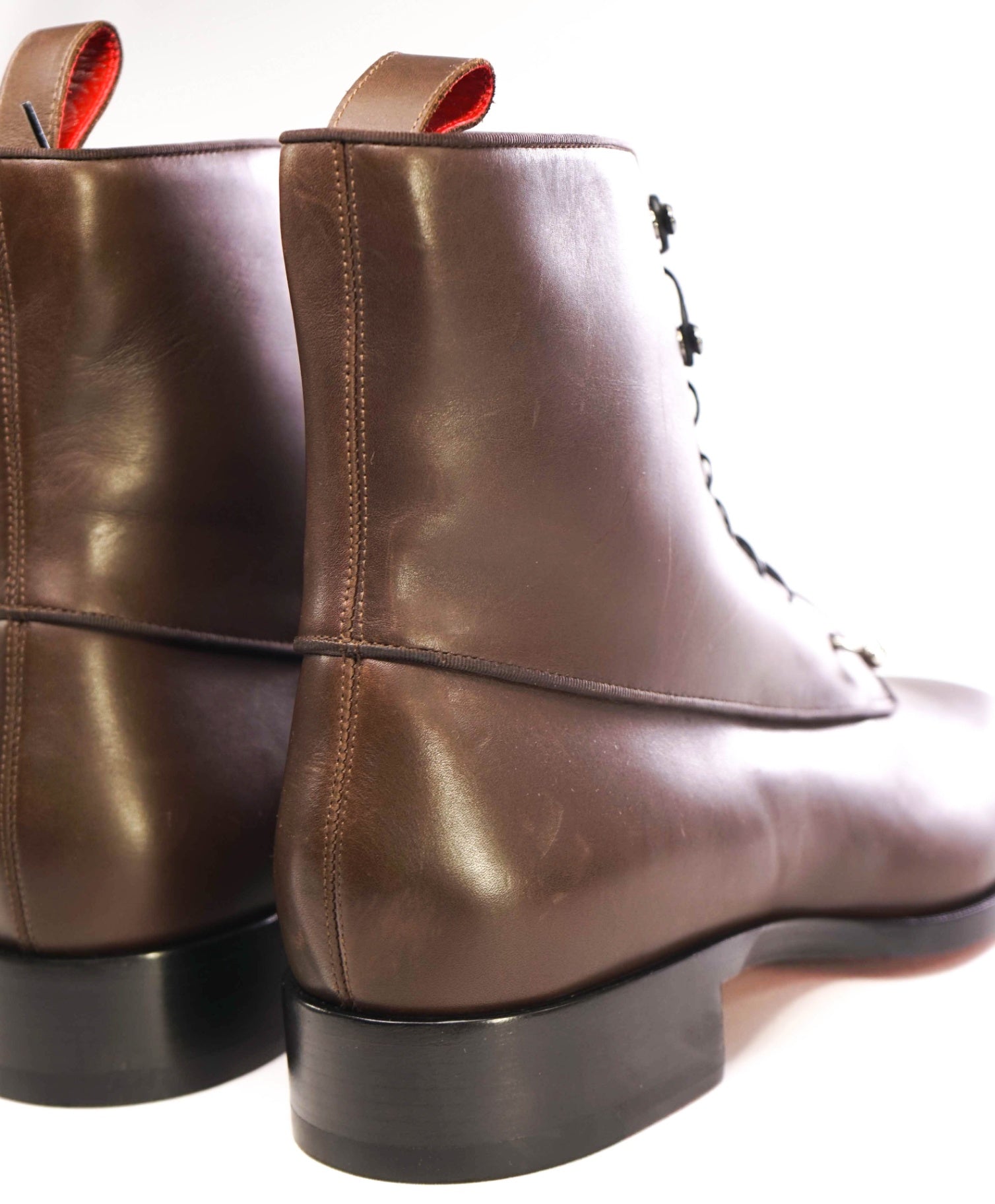 $1,445 Christian Louboutin "Chambeli" Brown Boots Leather US 10.5 (43.5EU)