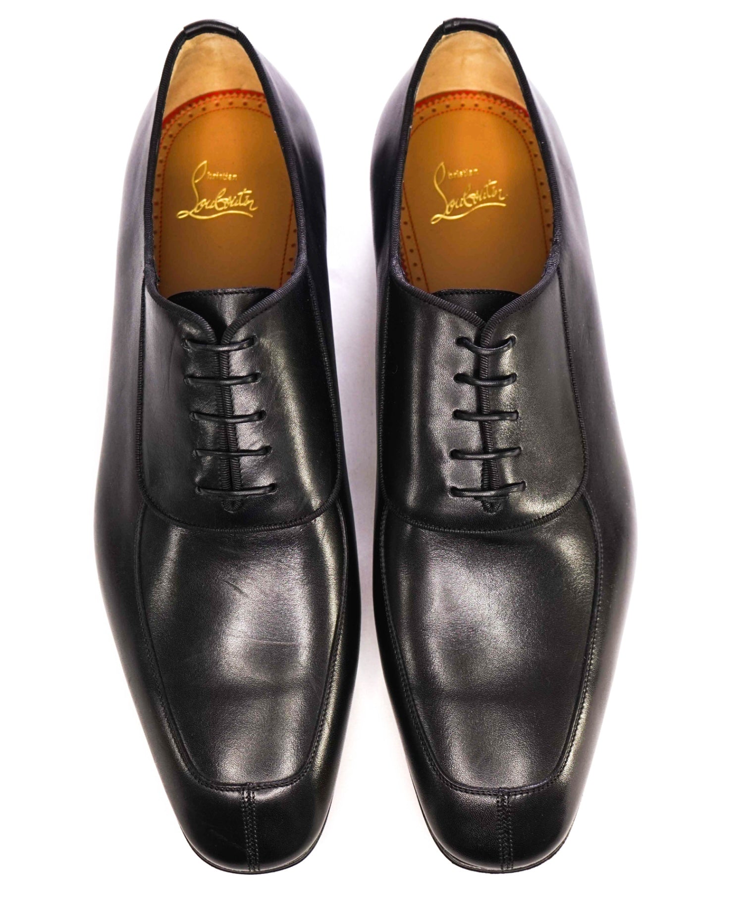 $1,250 CHRISTIAN LOUBOUTIN - *LAFITOCH* Black Lthr Oxfords US 11.5 (44.5EU)