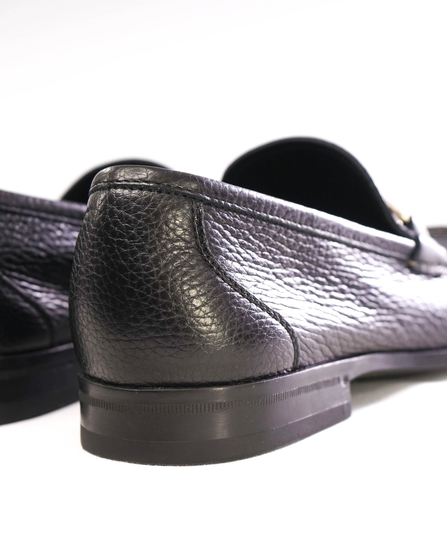Salvatore Ferragamo Black Loafers Leather Footwear 8.5 D