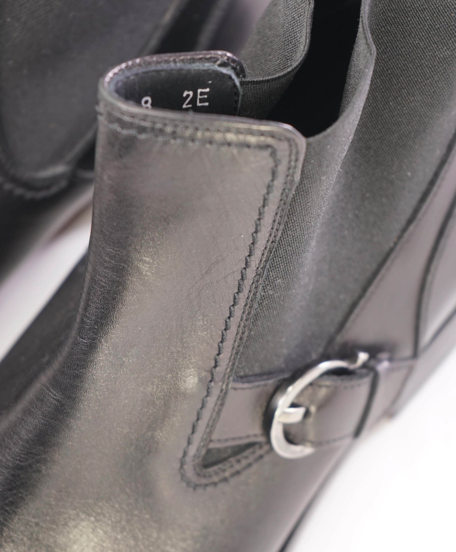 $1,190 Salvatore Ferragamo GANCINI Buckle Black Ankle Boots 8 EE