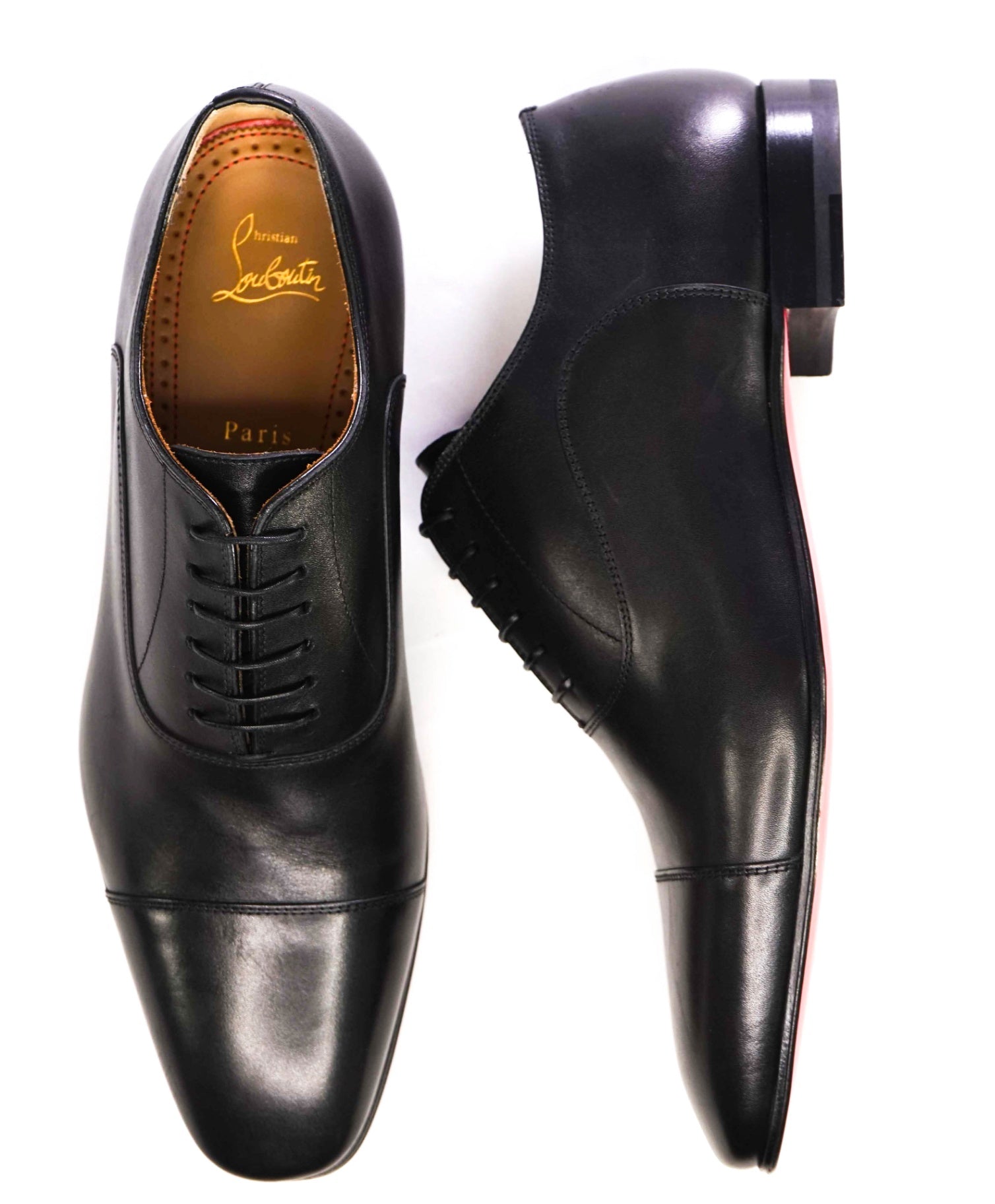 $1,050 CHRISTIAN LOUBOUTIN - *GREGGO* Black Oxfords US 10 (43EU)