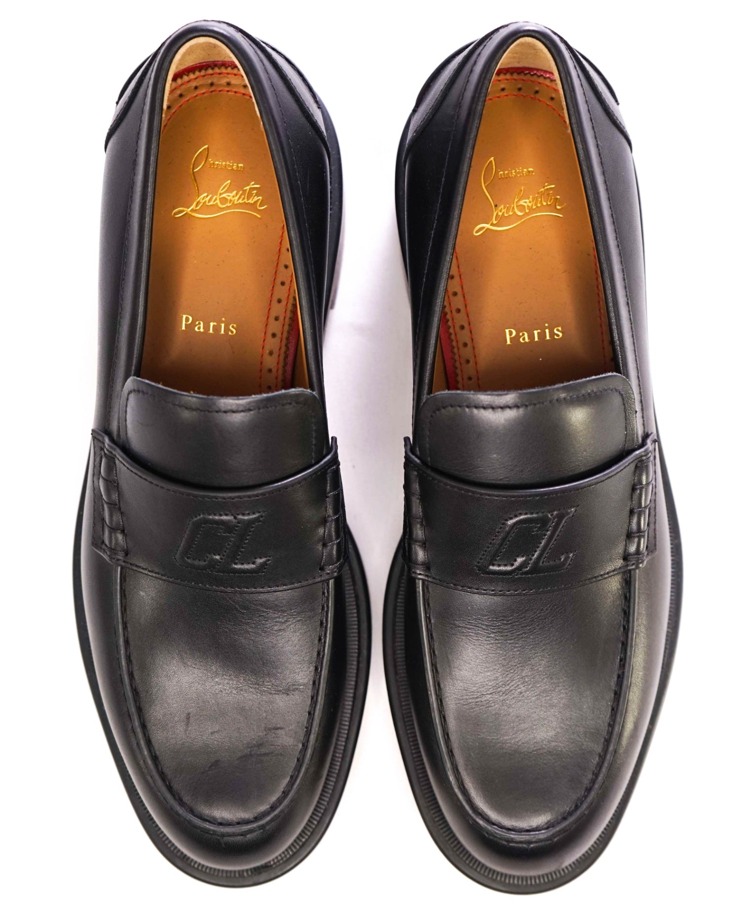 $1,095 Christian Louboutin "URBINO" Mock Braid Loafers US 8 (41EU)