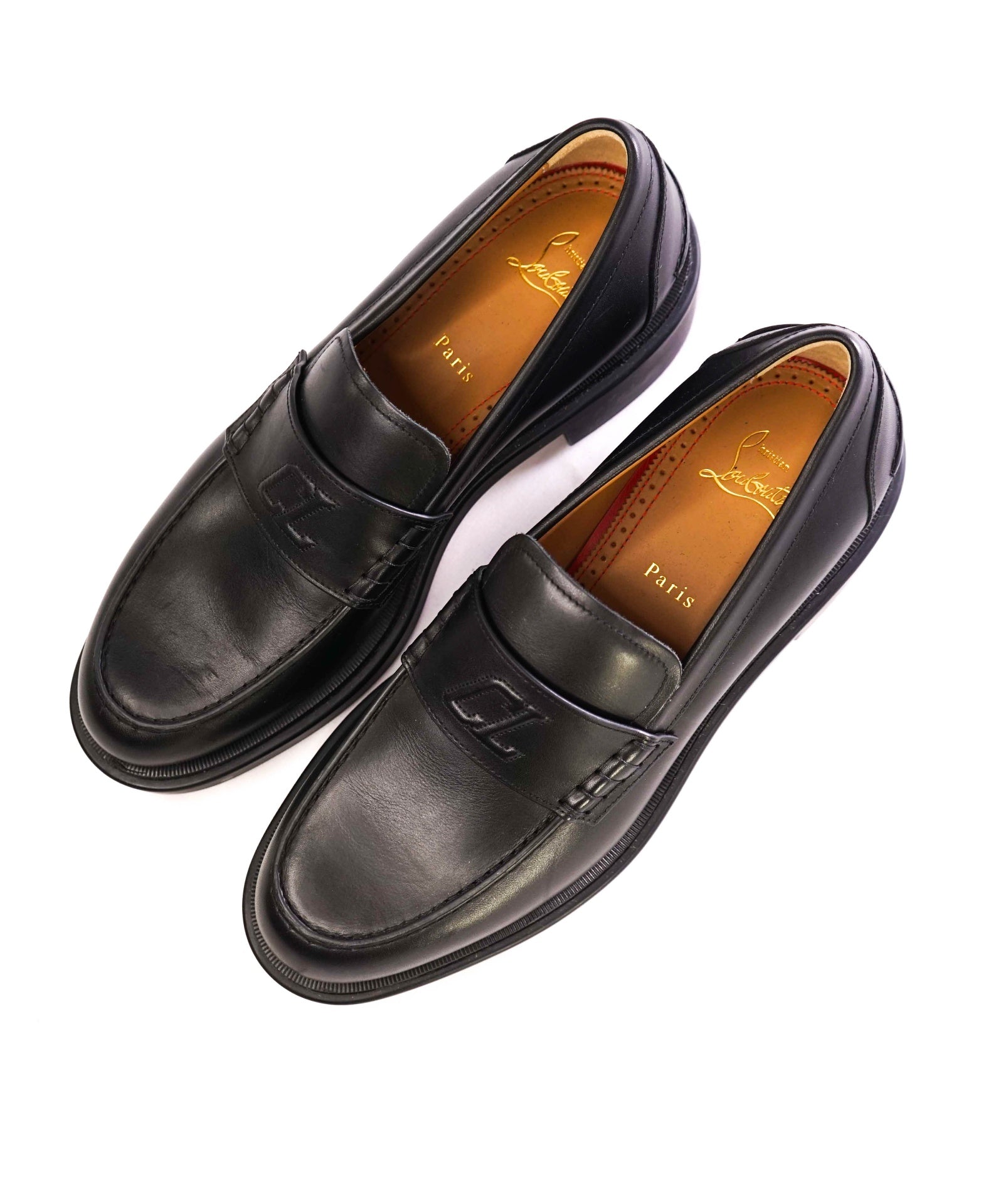 $1,095 Christian Louboutin "URBINO" Mock Braid Loafers US 8 (41EU)