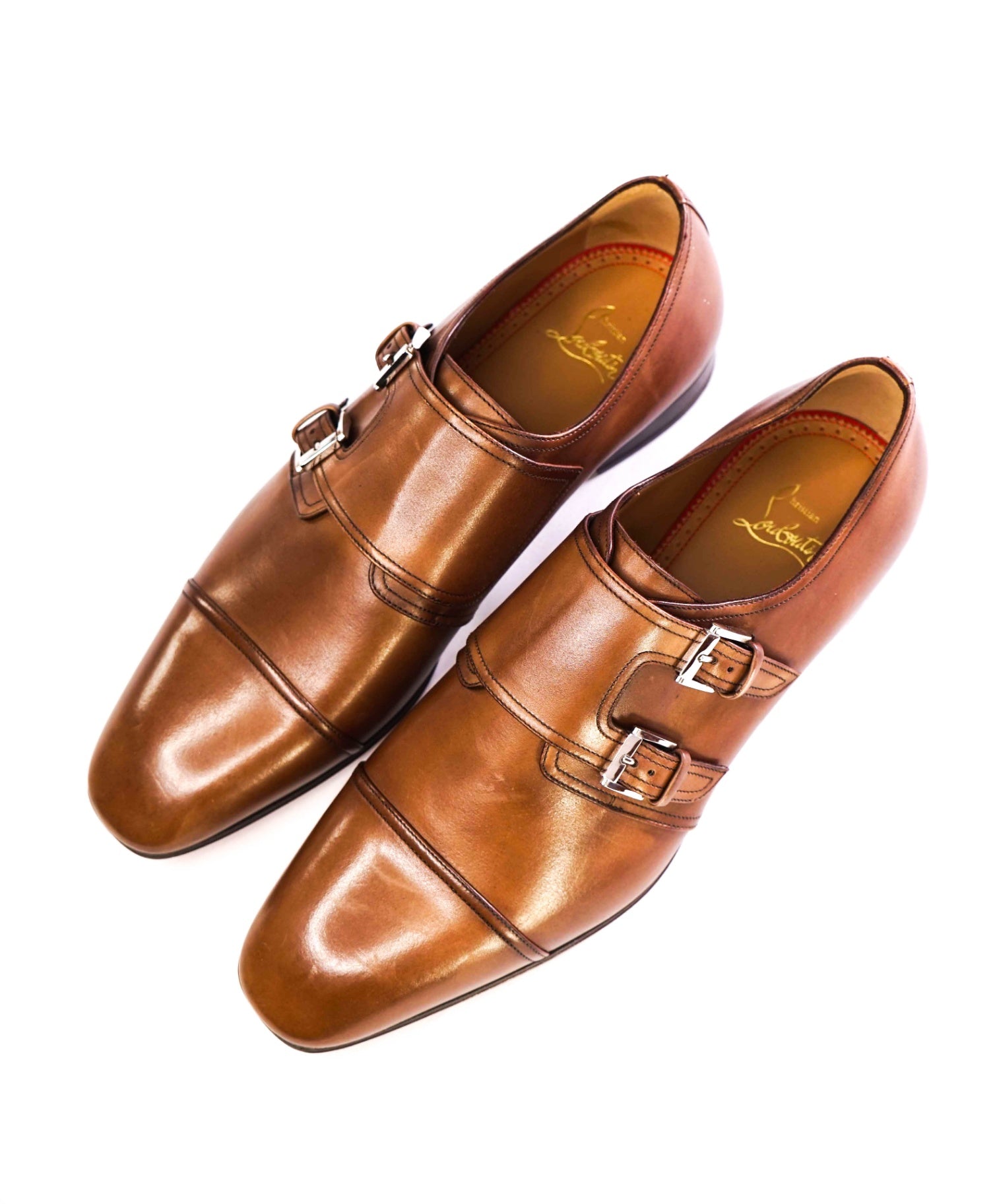 $1,150 CHRISTIAN LOUBOUTIN - *MORTIMER* Black Double Monk Loafers US 9.5 (42.5 EU)