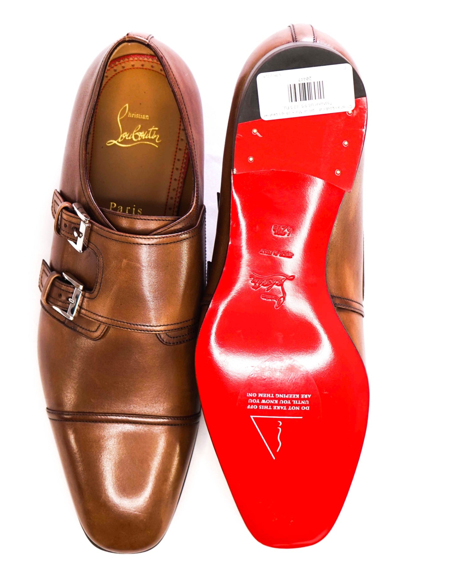 $1,150 CHRISTIAN LOUBOUTIN - *MORTIMER* Black Double Monk Loafers US 9.5 (42.5 EU)