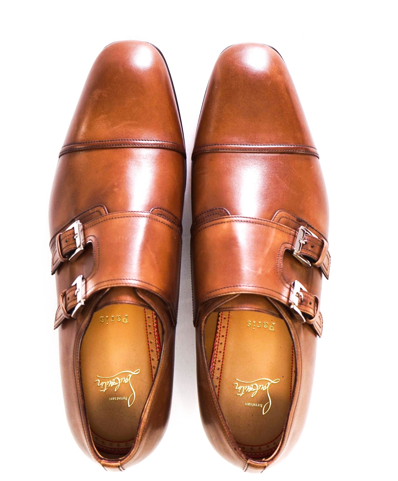 $1,150 CHRISTIAN LOUBOUTIN - *MORTIMER* Black Double Monk Loafers US 9.5 (42.5 EU)