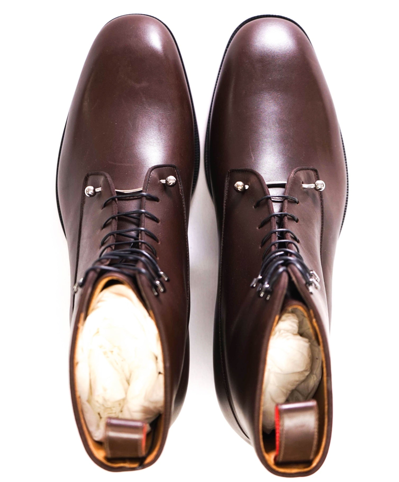 $1,445 Christian Louboutin "Chambeli" Brown Boots Leather US 10.5 (43.5EU)