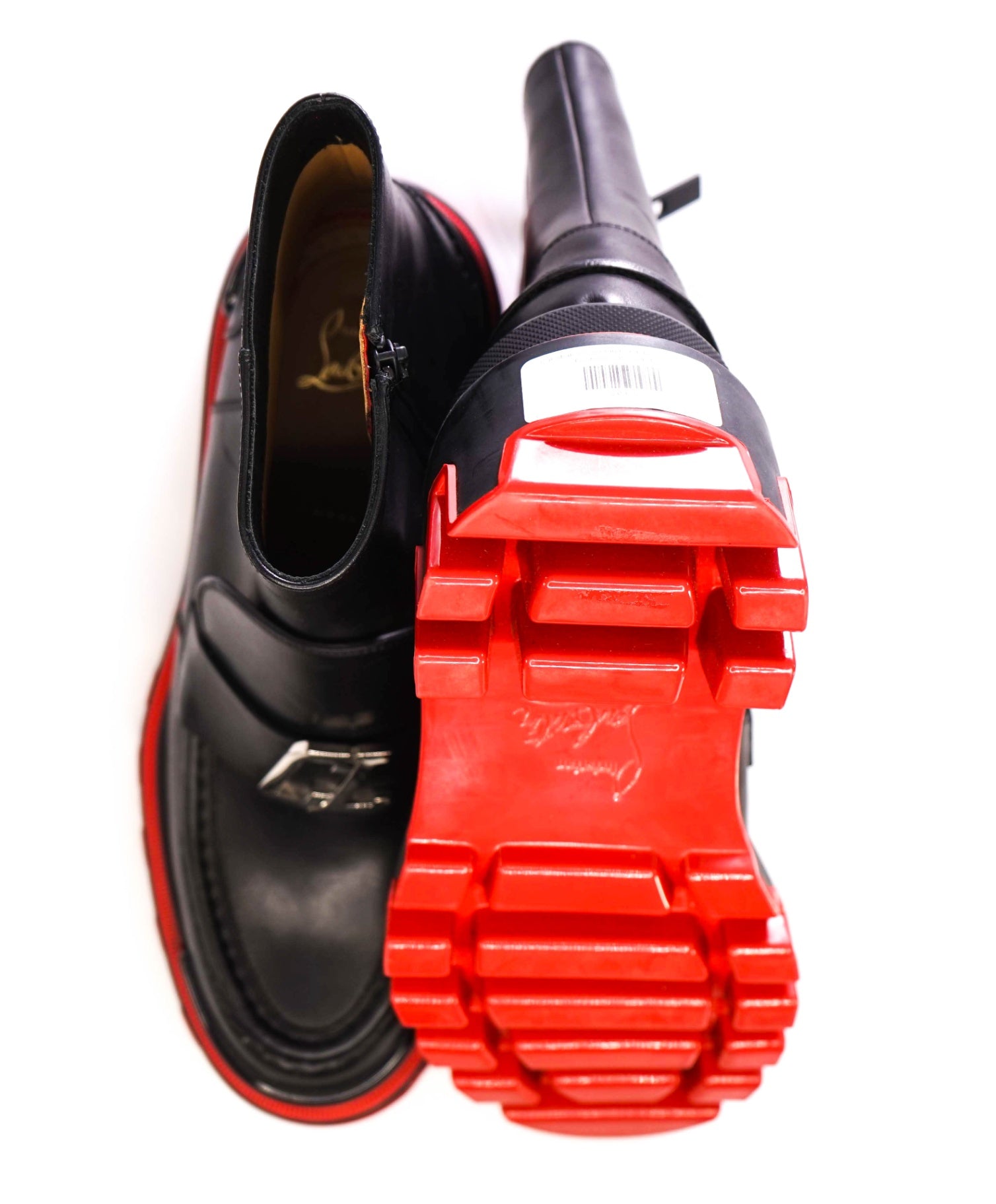 $1,445 Christian Louboutin DUNE Black Boots Leather US 9 (42EU)