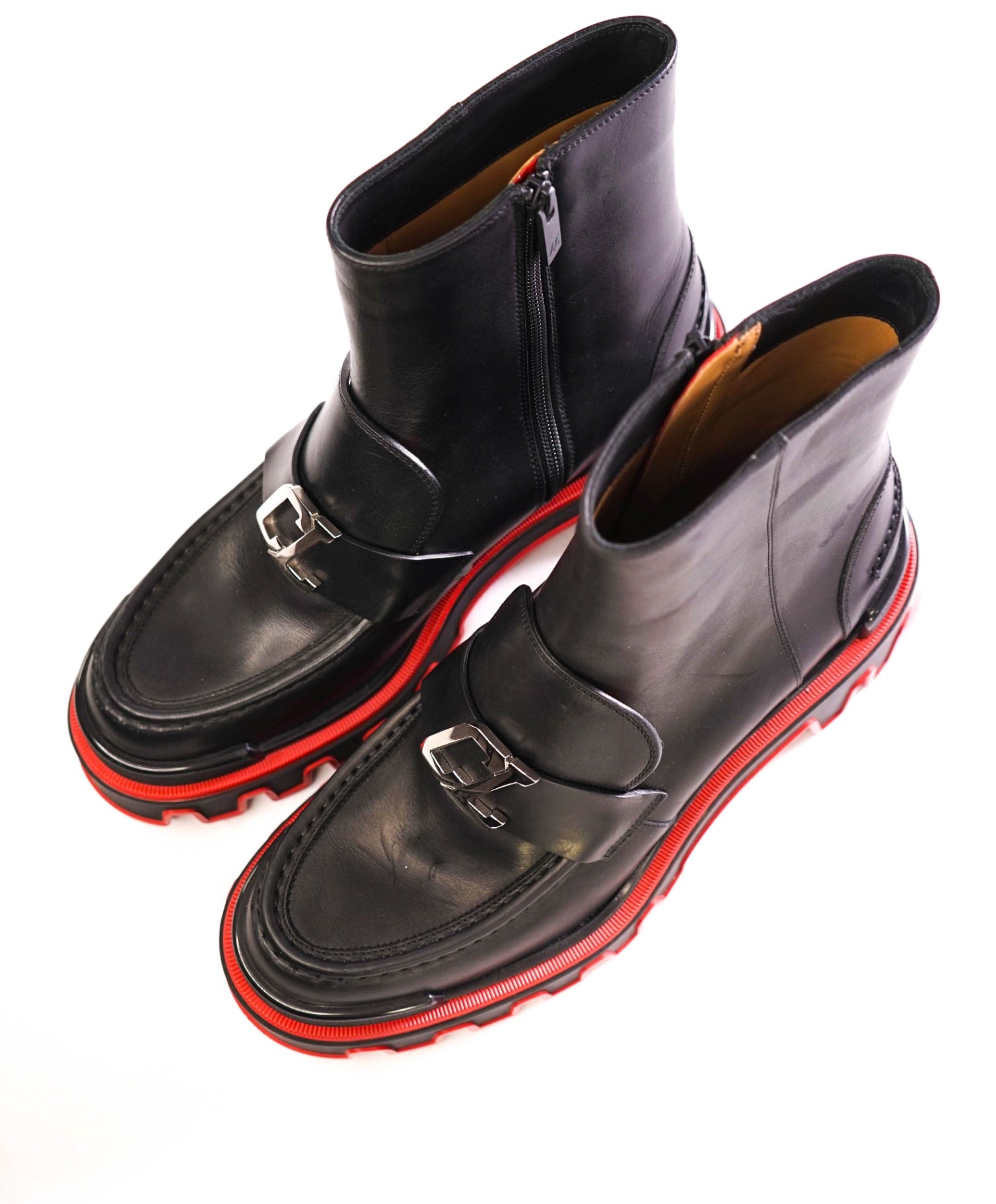 $1,445 Christian Louboutin DUNE Black Boots Leather US 9 (42EU)