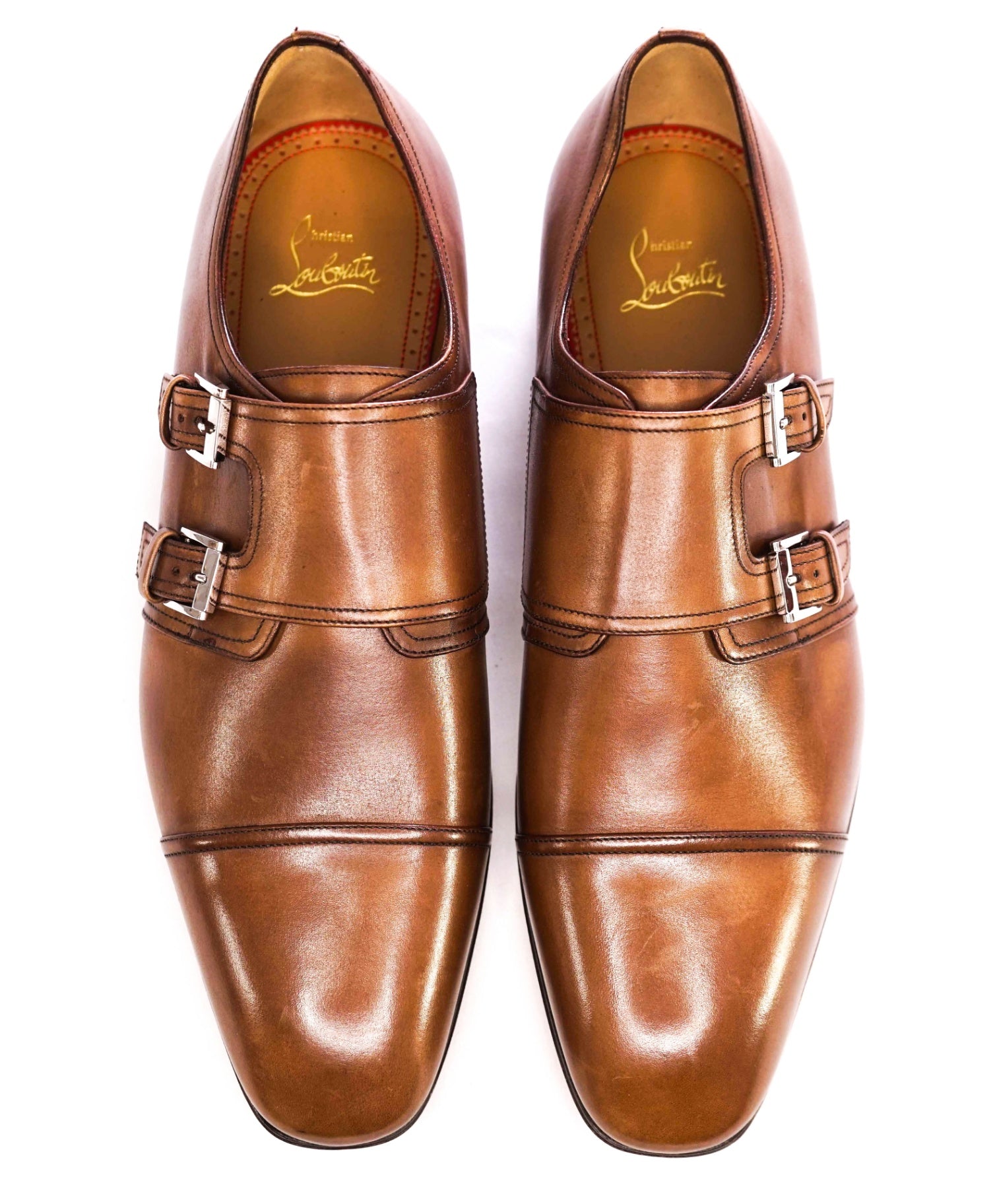 $1,150 CHRISTIAN LOUBOUTIN - *MORTIMER* Black Double Monk Loafers US 9.5 (42.5 EU)