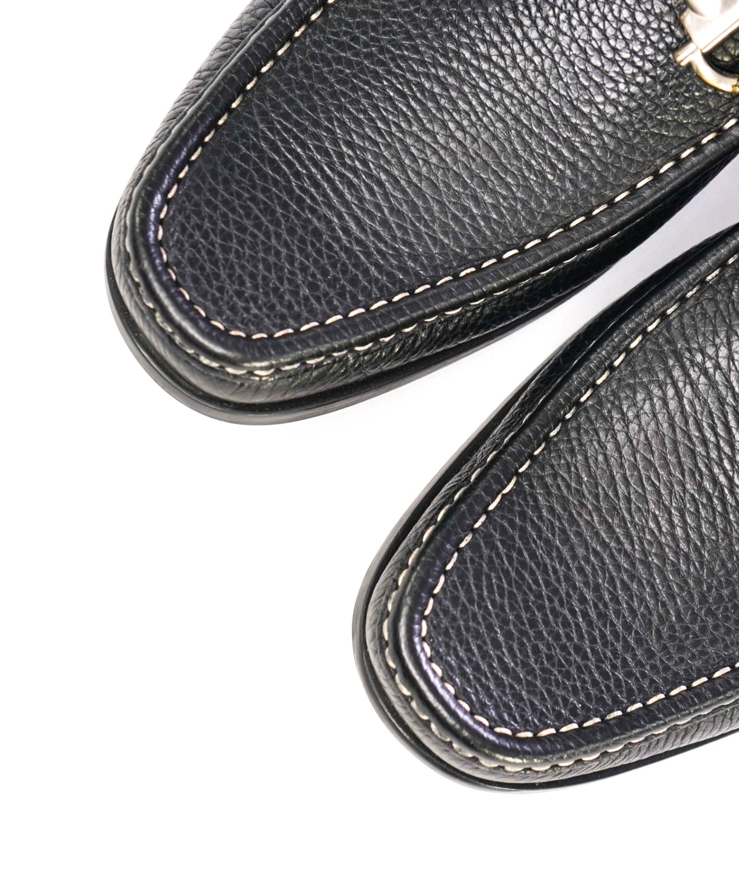Salvatore Ferragamo Black Loafers Leather Footwear 8.5 D
