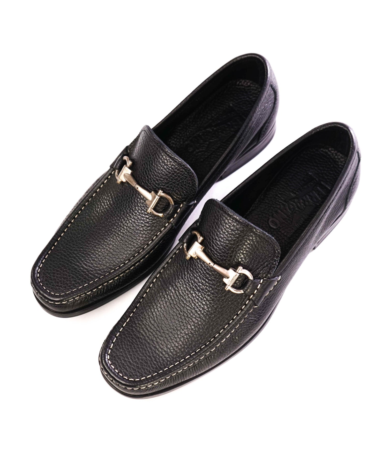 Salvatore Ferragamo Black Loafers Leather Footwear 8.5 D