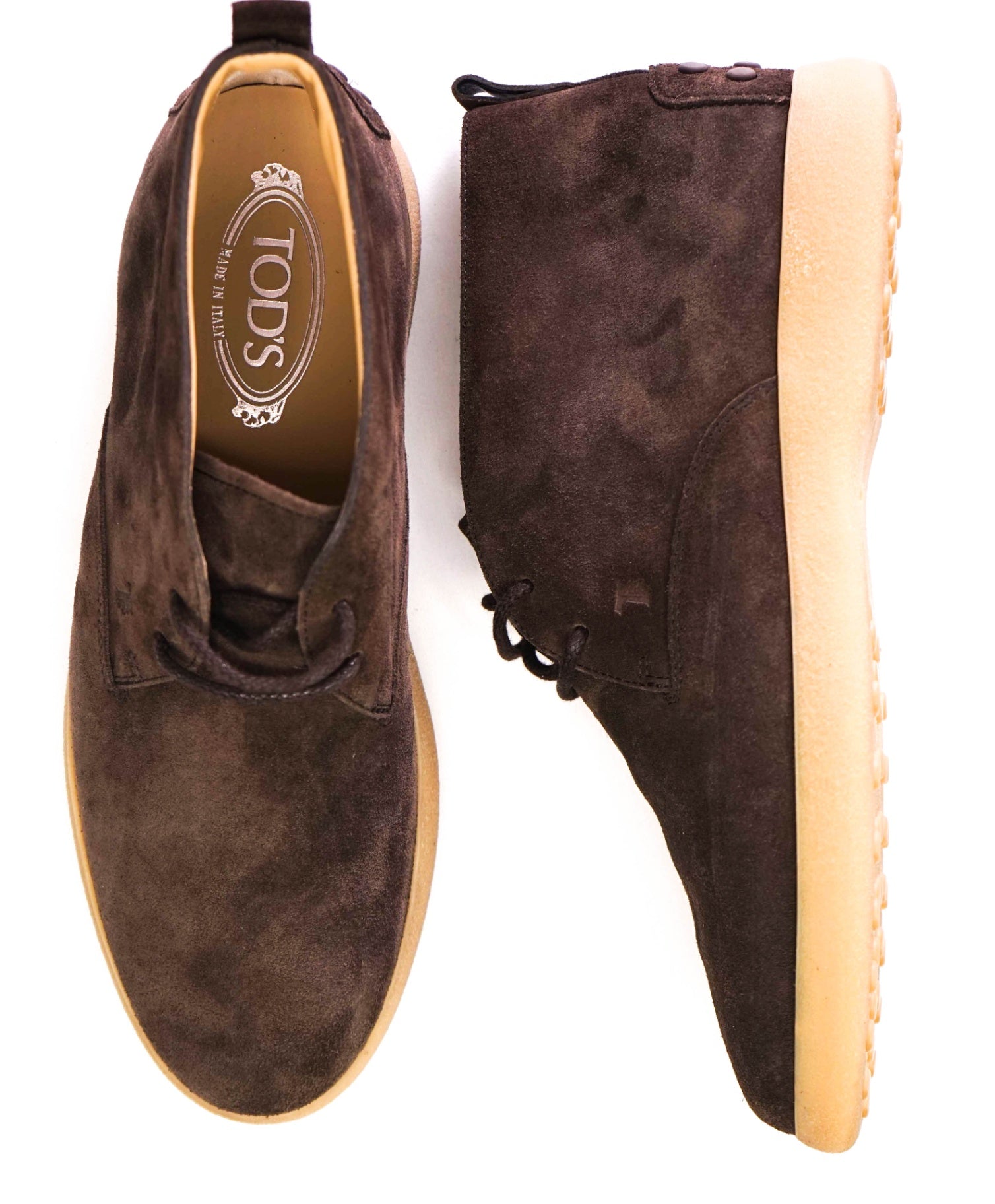 $750 Tod's Brown Suede Chukka Boot Footwear US 9.5 (UK8.5)