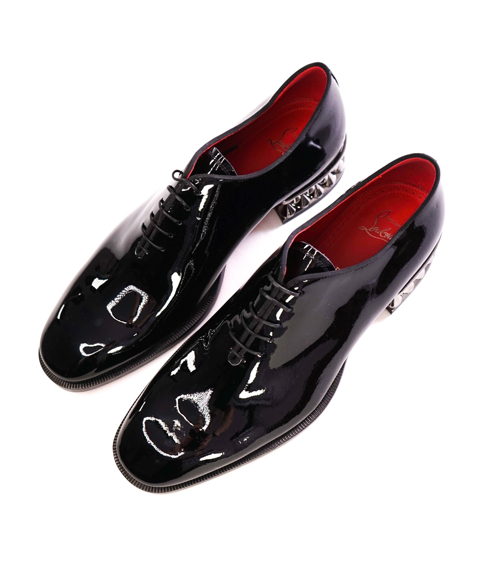 $1,295 CHRISTIAN LOUBOUTIN - *CORTEO* Black Oxfords US 10 (43EU)
