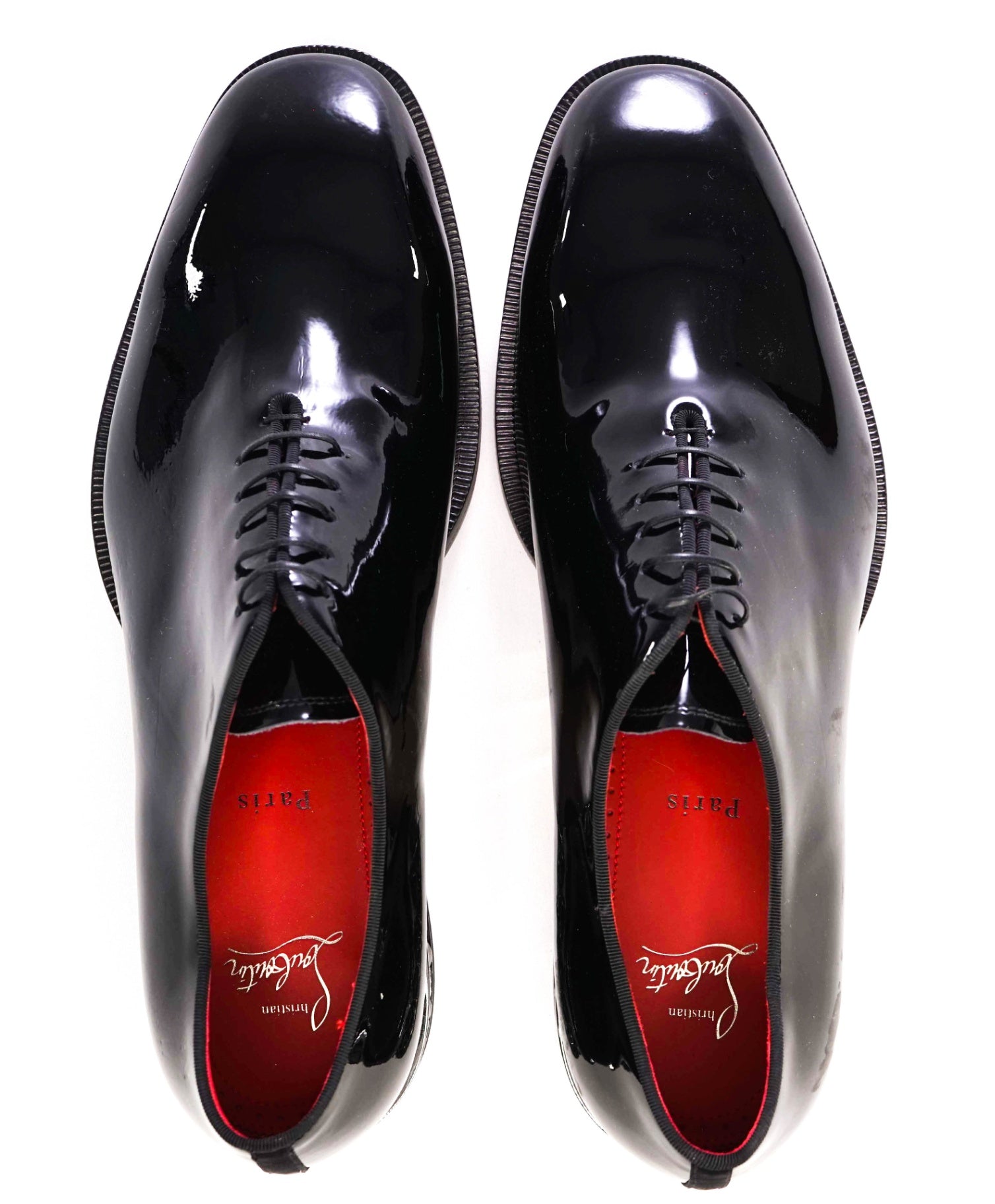 $1,295 CHRISTIAN LOUBOUTIN - *CORTEO* Black Oxfords US 10 (43EU)