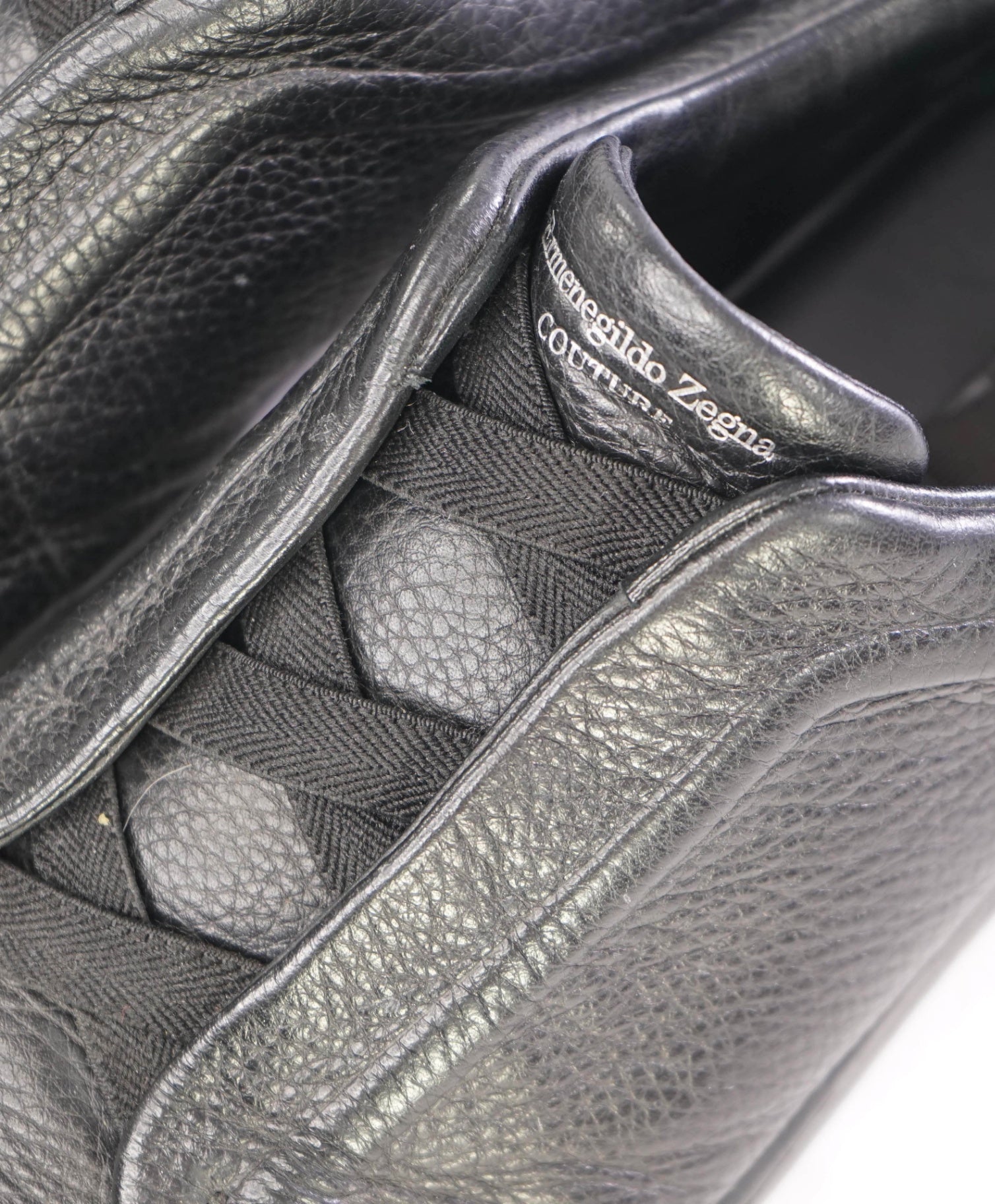 $995 Ermenegildo Zegna "Triple Stitch" Black Sneakers US 10 (9UK)