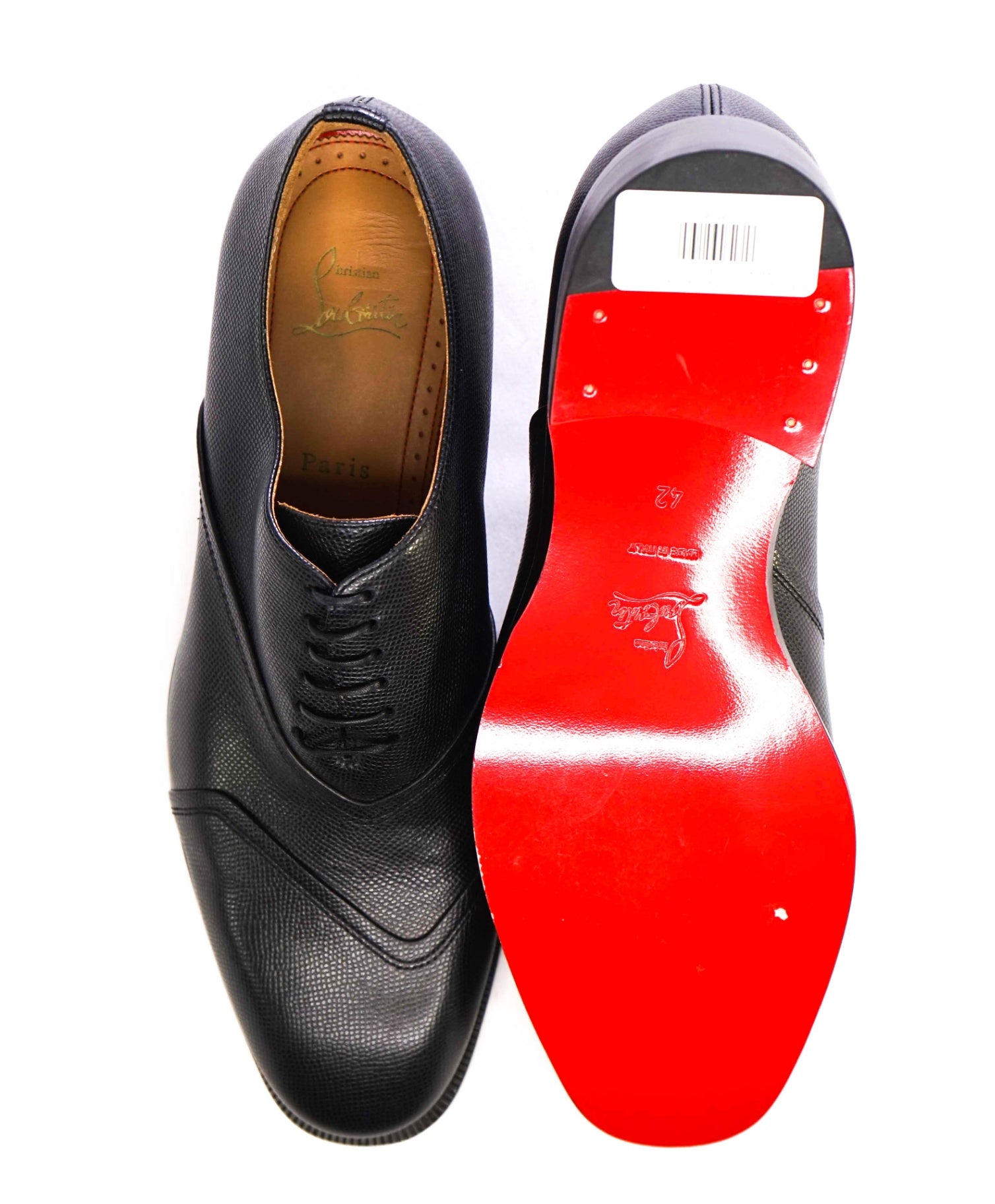 $1,145 CHRISTIAN LOUBOUTIN - *BOABI FLAT* Black Oxfords US 9 (42EU)