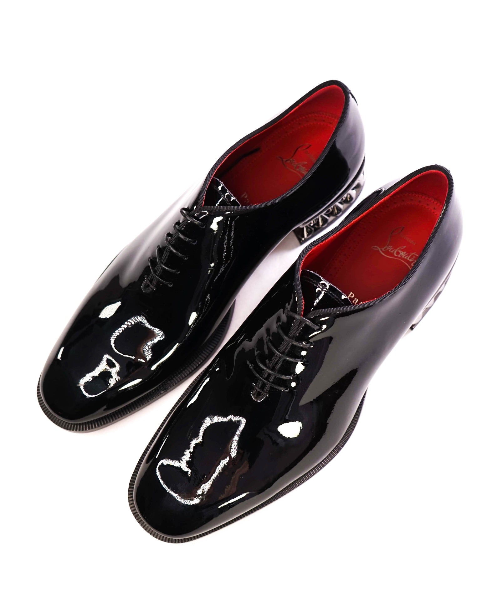$1,295 CHRISTIAN LOUBOUTIN - *CORTEO* Black Oxfords US 9.5 (42.5EU)