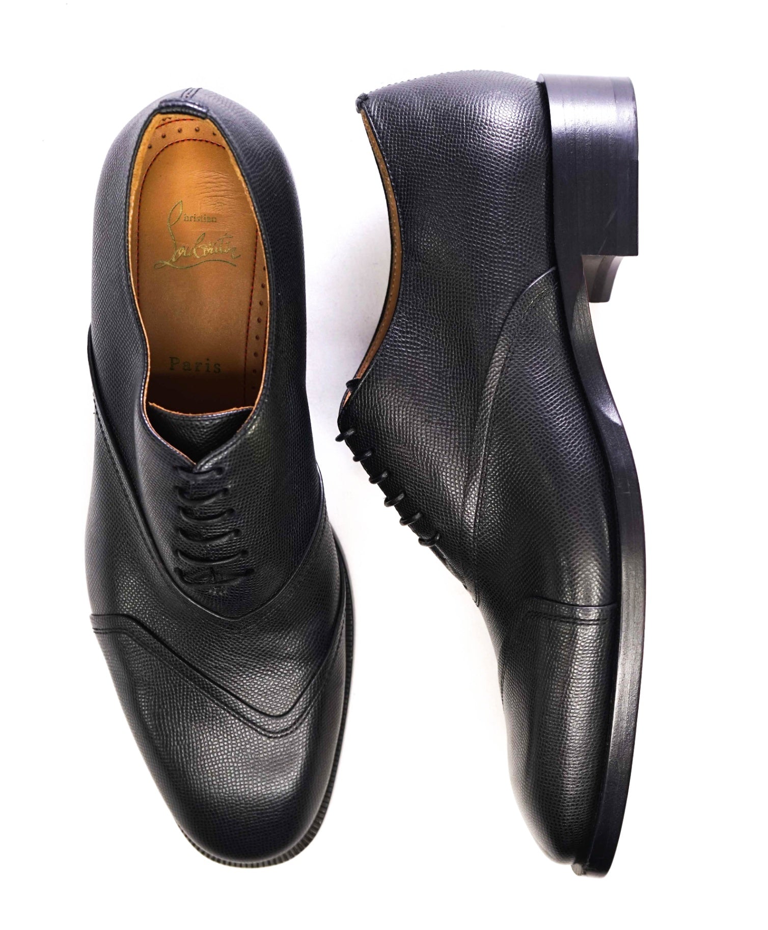 $1,145 CHRISTIAN LOUBOUTIN - *BOABI FLAT* Black Oxfords US 9 (42EU)