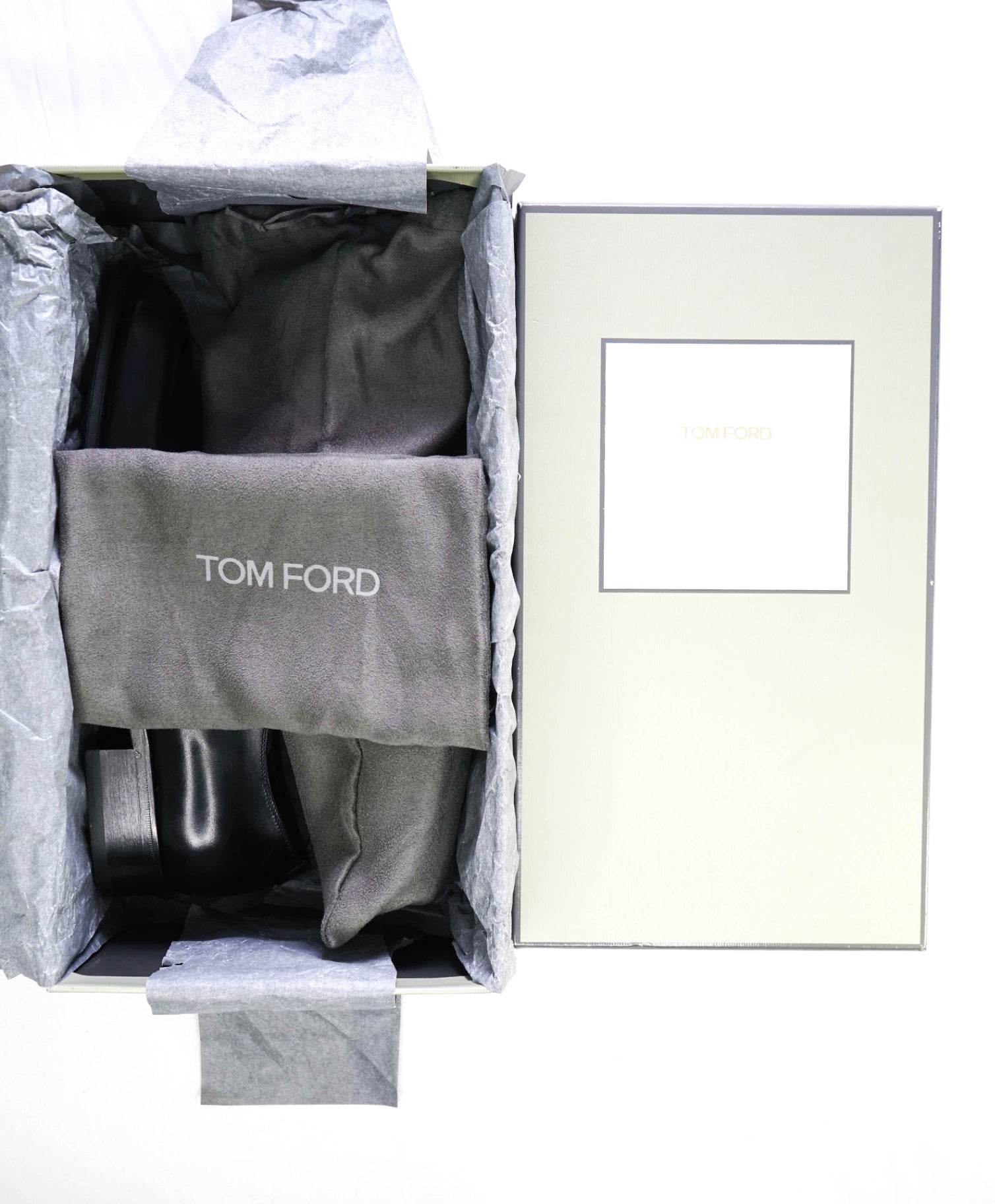 $1,890 TOM FORD - "ELKAN" Black Leather WHOLECUT Oxfords - US 10.5 (TF10)