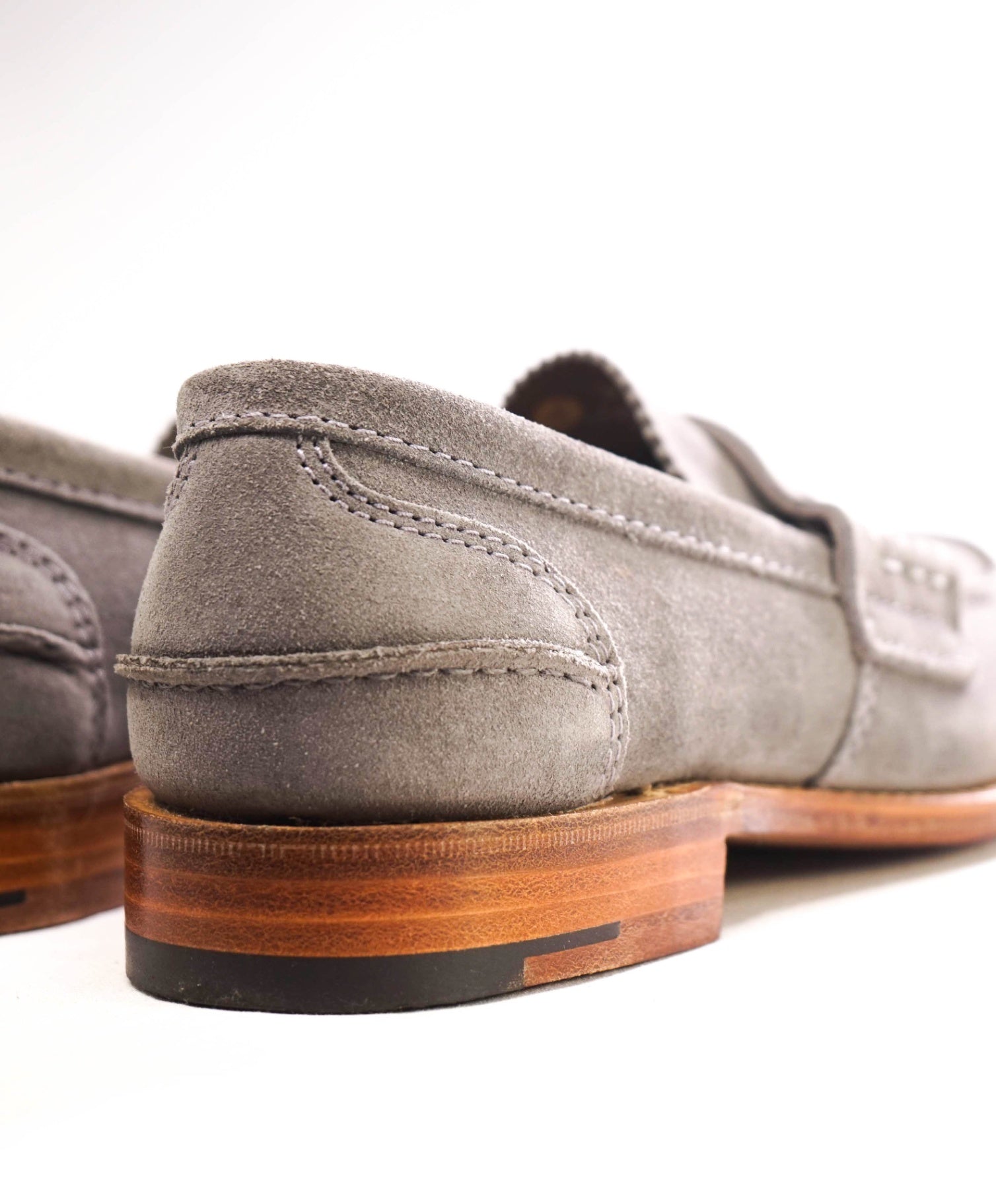 $1,100 Church's Grey Pembrey Penny Loafers Suede US 9 (8UK)