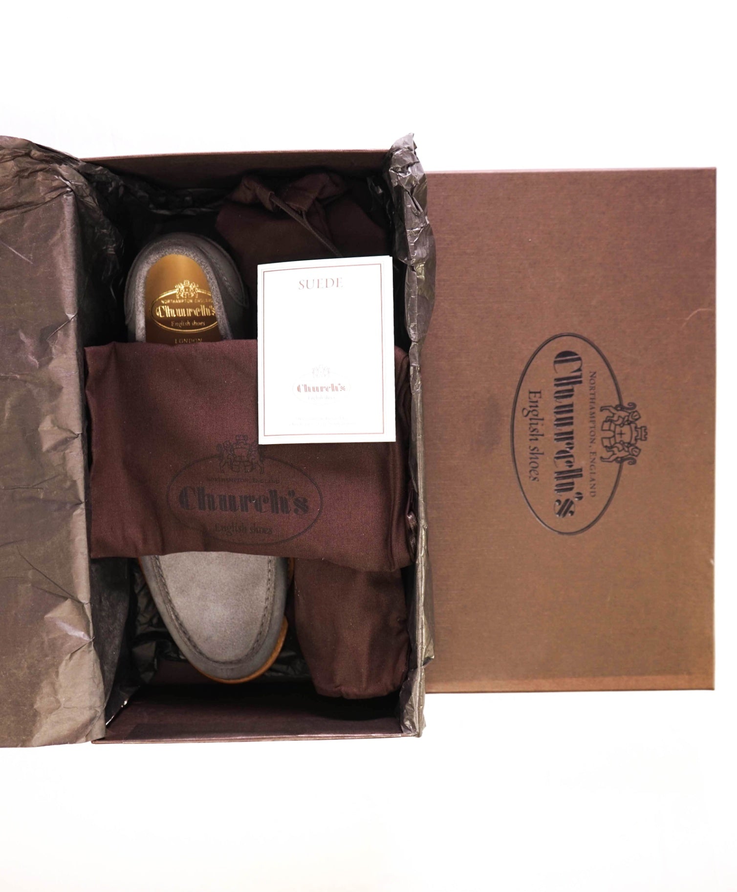 $1,100 Church's Grey Pembrey Penny Loafers Suede US 9 (8UK)