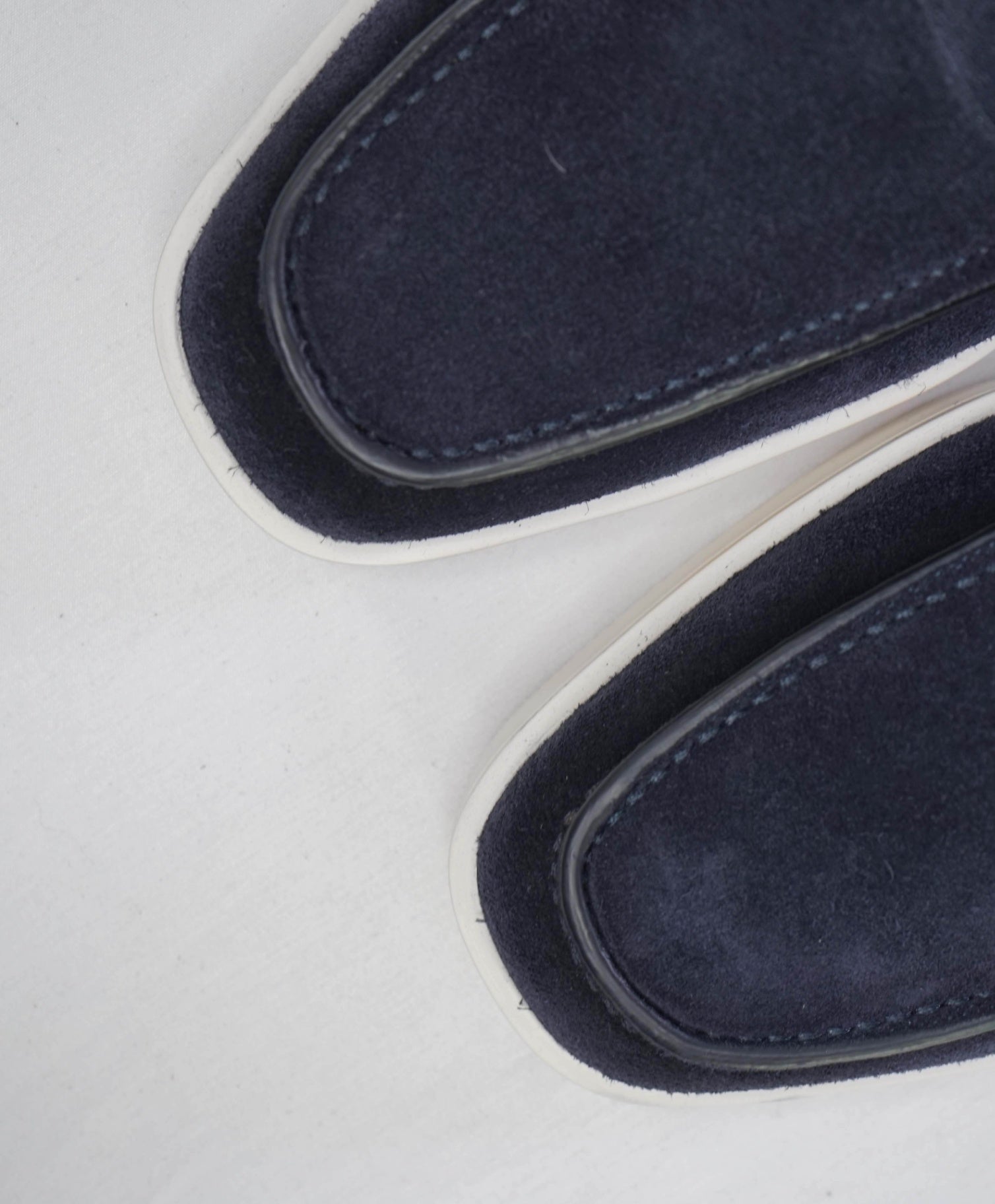 $1,060 Santoni Navy Blue Suede "SUMMER WALK" Loafer US 9 (8UK)