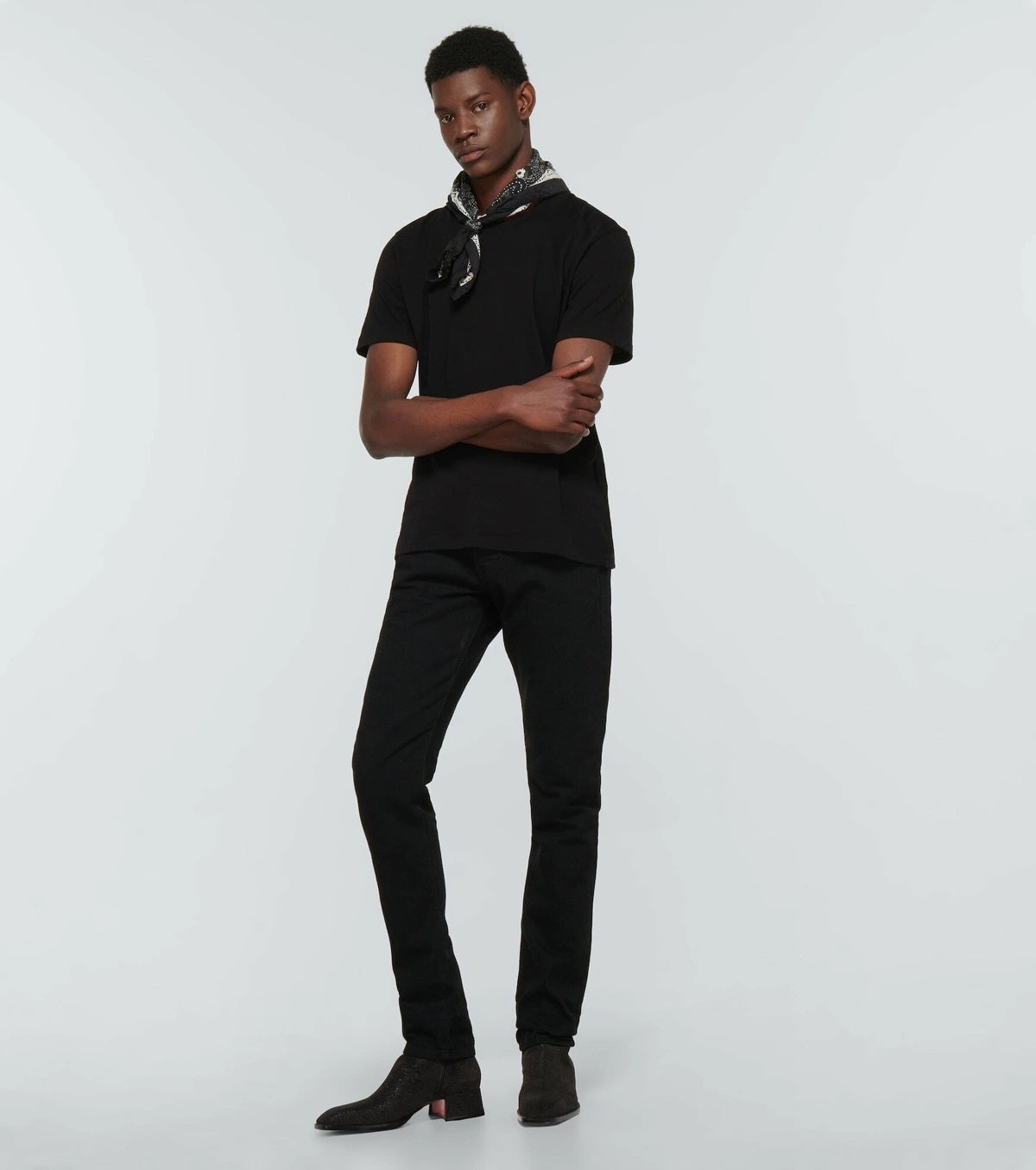 $1,445 Christian Louboutin "FEVER" Bovine Black Boots US 10.5 (43.5EU)